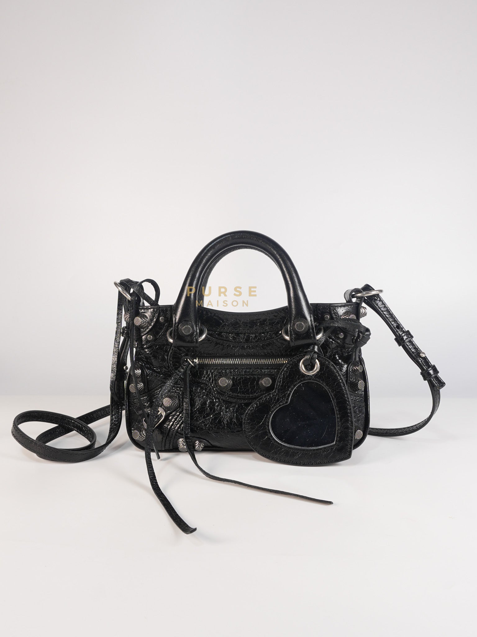 Neo Cagole Mini in Black Lambskin Leather | Purse Maison Luxury Bags Shop