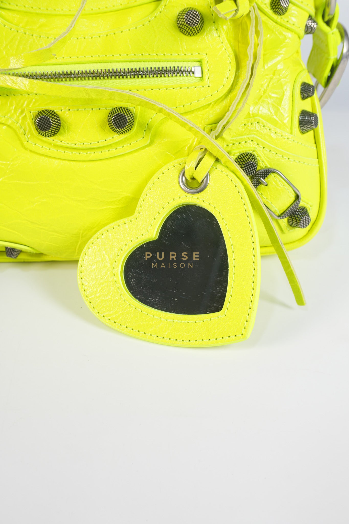 Neo Cagole Small Fluo Yellow Crossbody Bag | Purse Maison Luxury Bags Shop