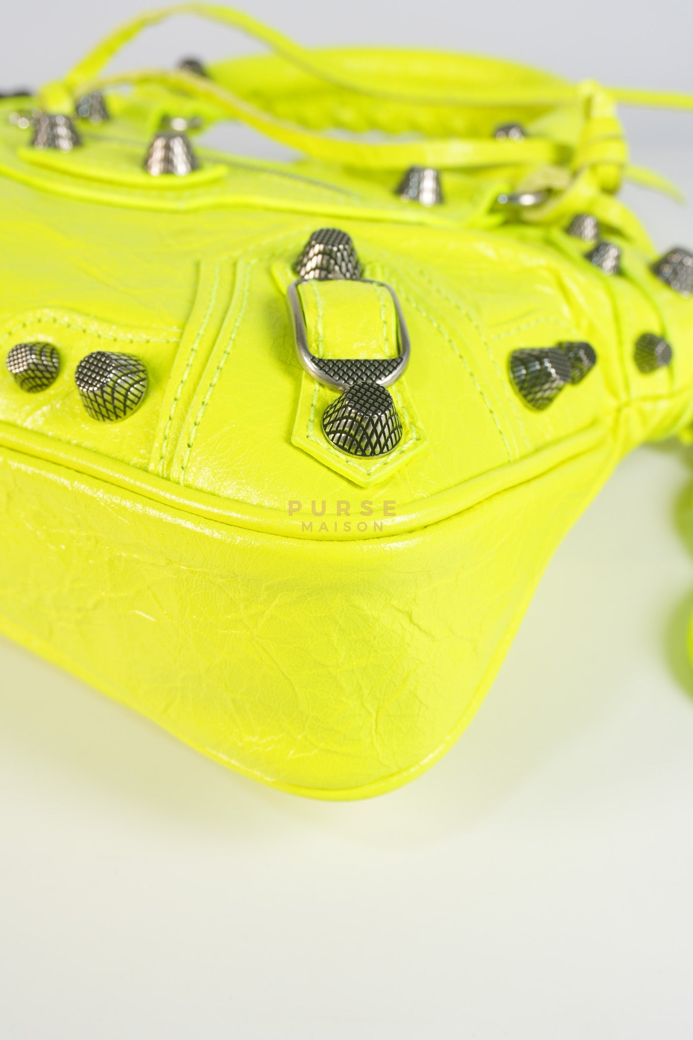 Neo Cagole Small Fluo Yellow Crossbody Bag | Purse Maison Luxury Bags Shop