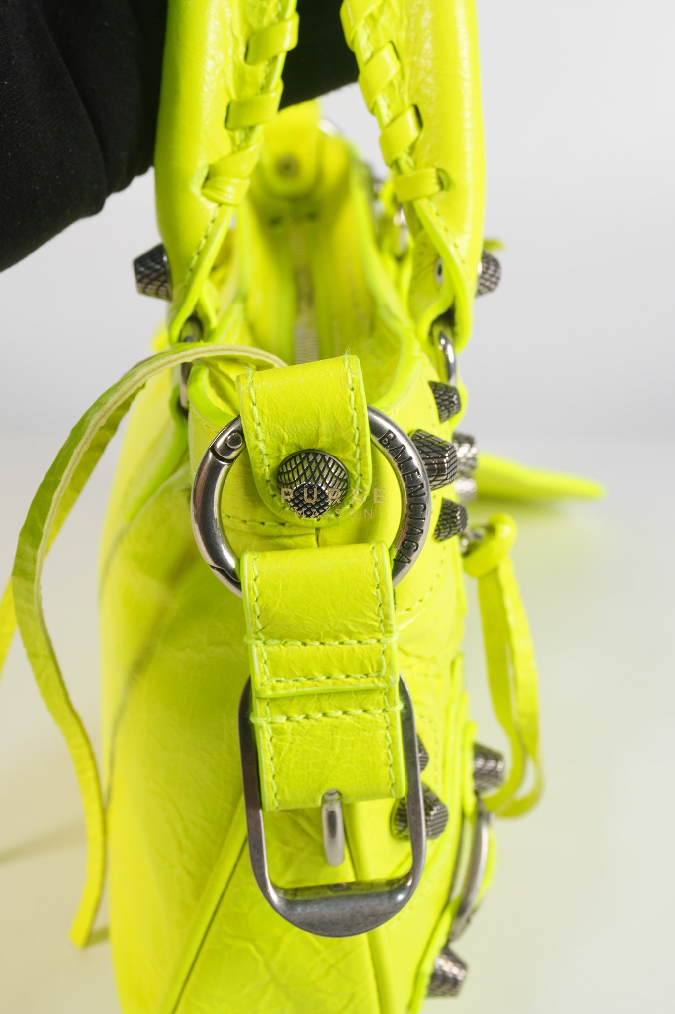 Neo Cagole Small Fluo Yellow Crossbody Bag | Purse Maison Luxury Bags Shop