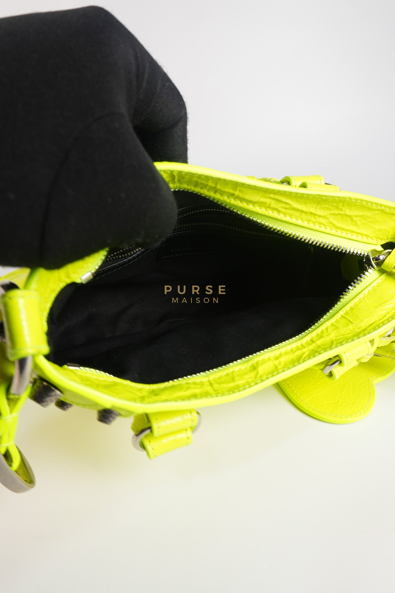 Neo Cagole Small Fluo Yellow Crossbody Bag | Purse Maison Luxury Bags Shop