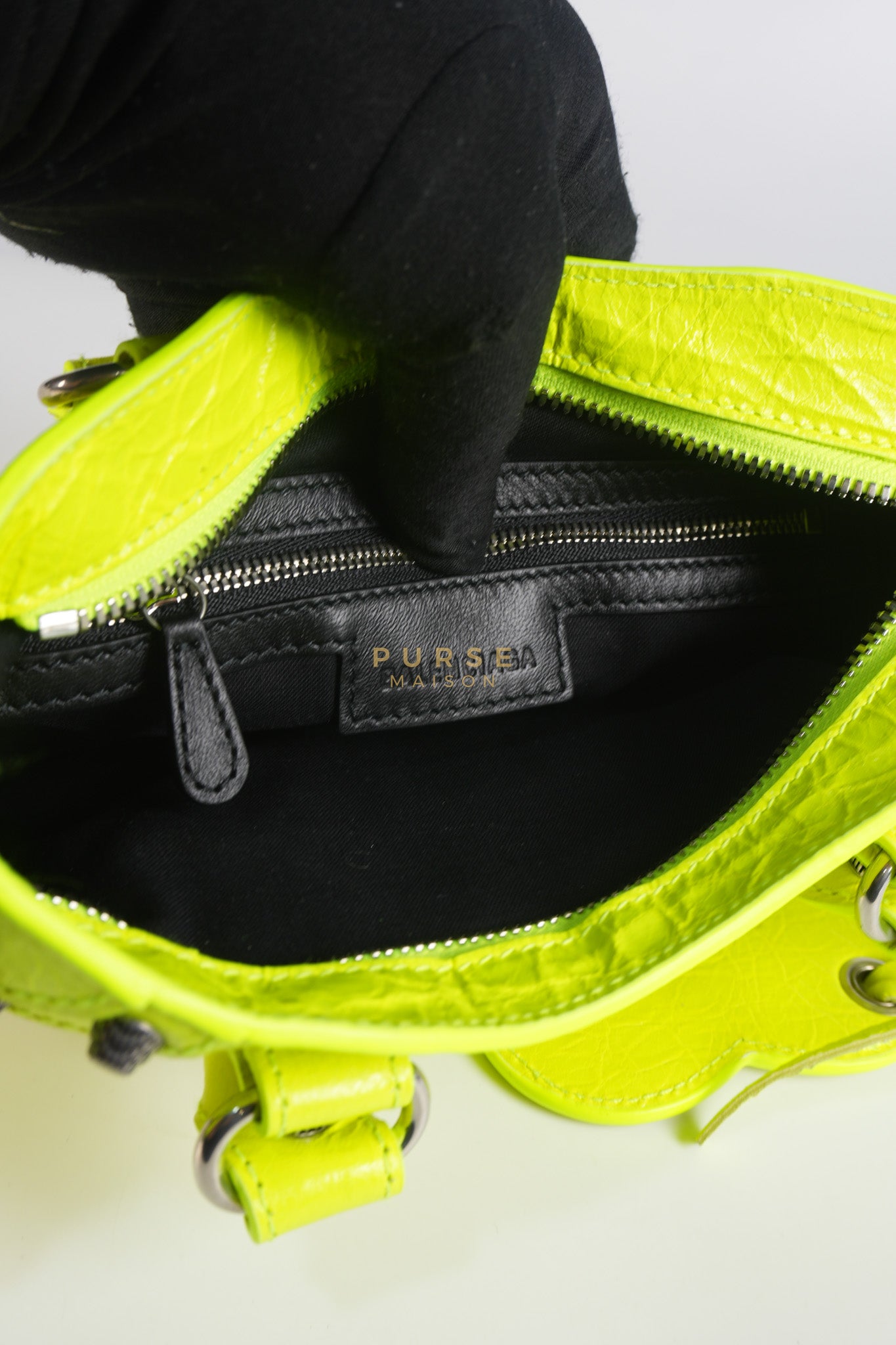 Neo Cagole Small Fluo Yellow Crossbody Bag | Purse Maison Luxury Bags Shop