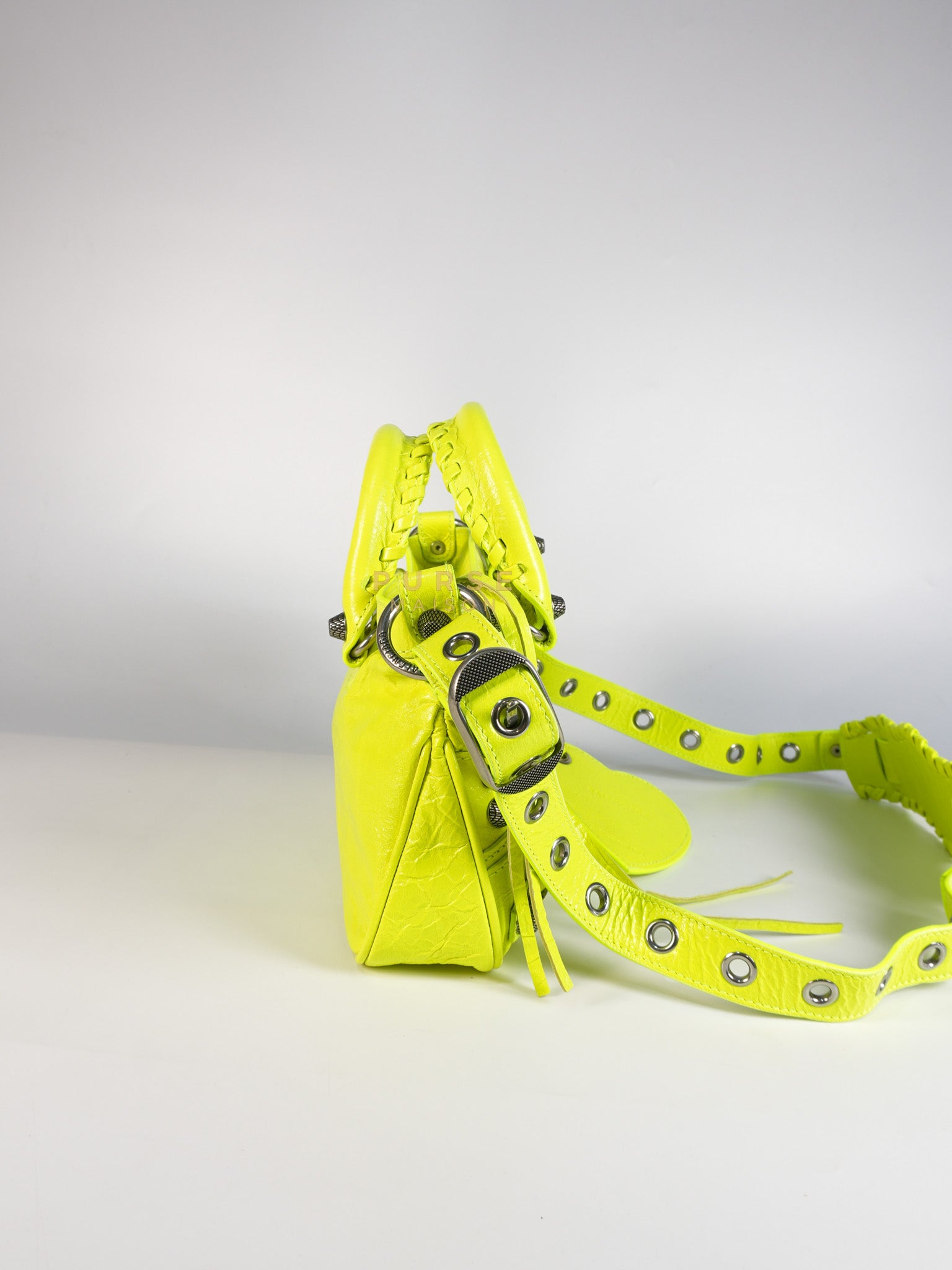 Neo Cagole Small Fluo Yellow Crossbody Bag | Purse Maison Luxury Bags Shop