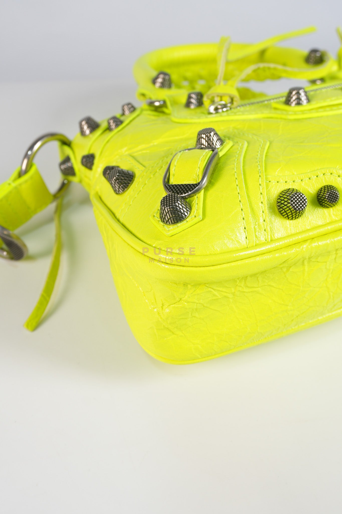 Neo Cagole Small Fluo Yellow Crossbody Bag | Purse Maison Luxury Bags Shop