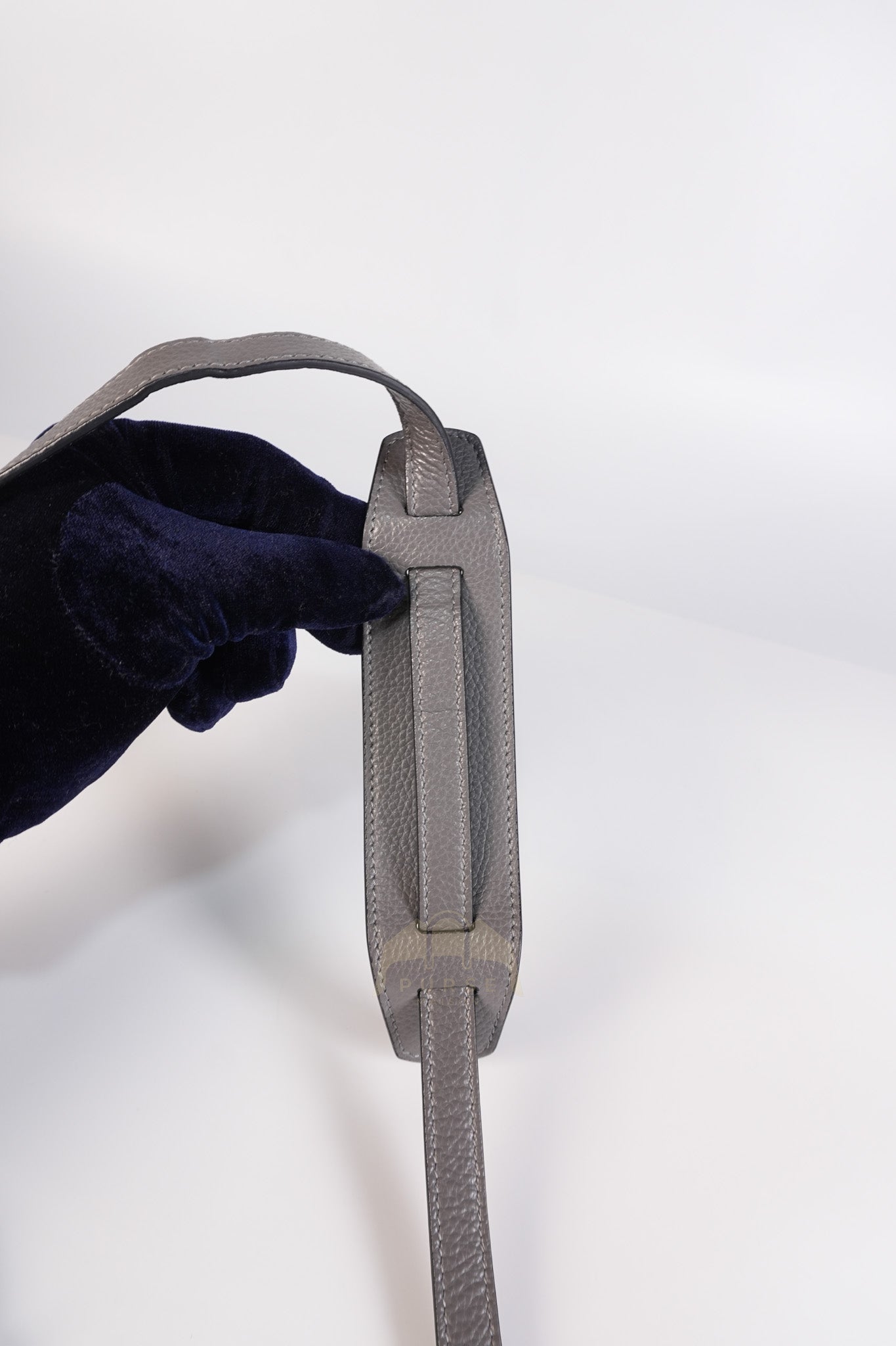 Neo Classic City Small Bag in Grey Grained Calfskin Leather & Silver Hardware | Purse Maison Luxury Bags Shop