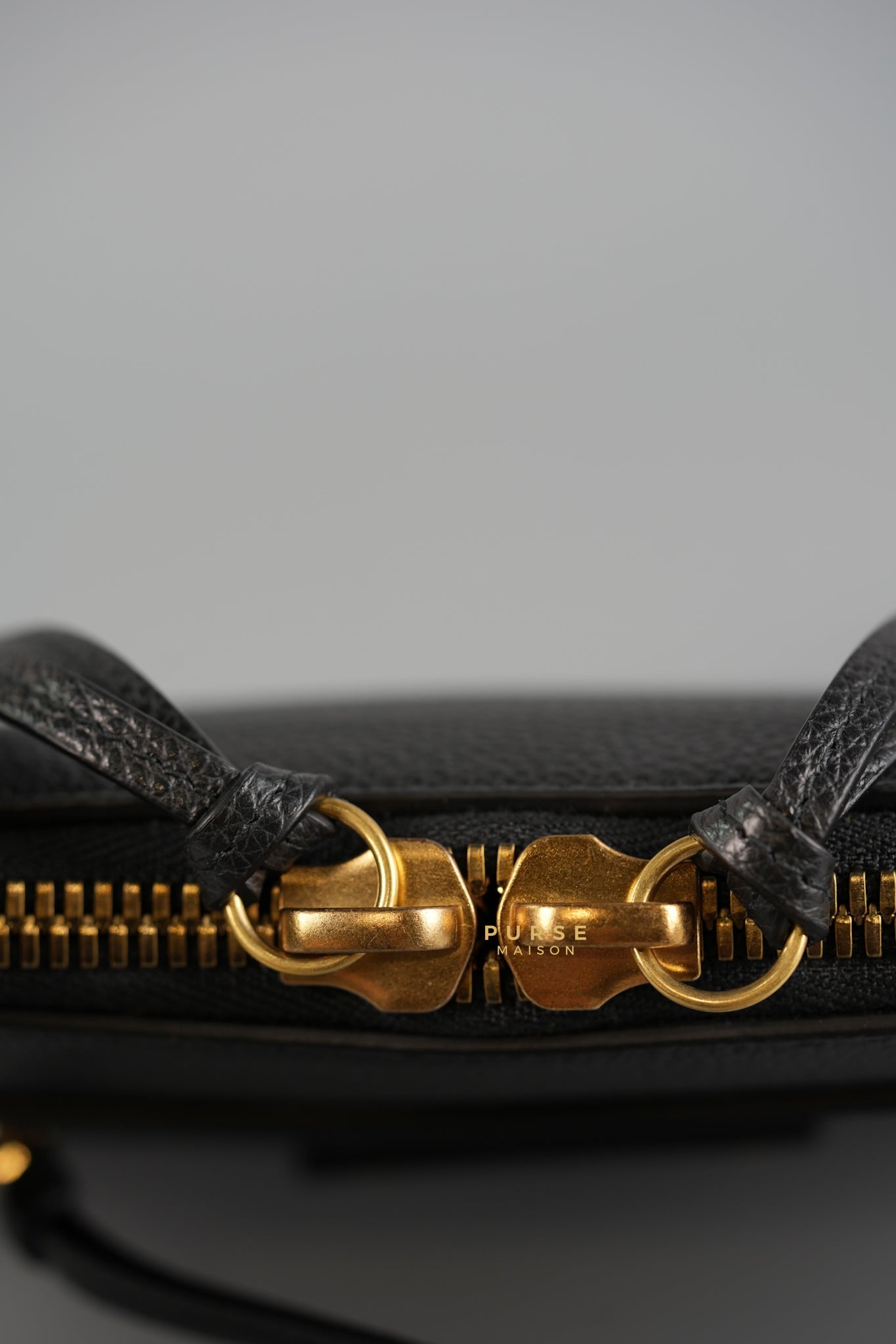 Neo Classic Sling Bag in Black Leather & Gold Hardware | Purse Maison Luxury Bags Shop