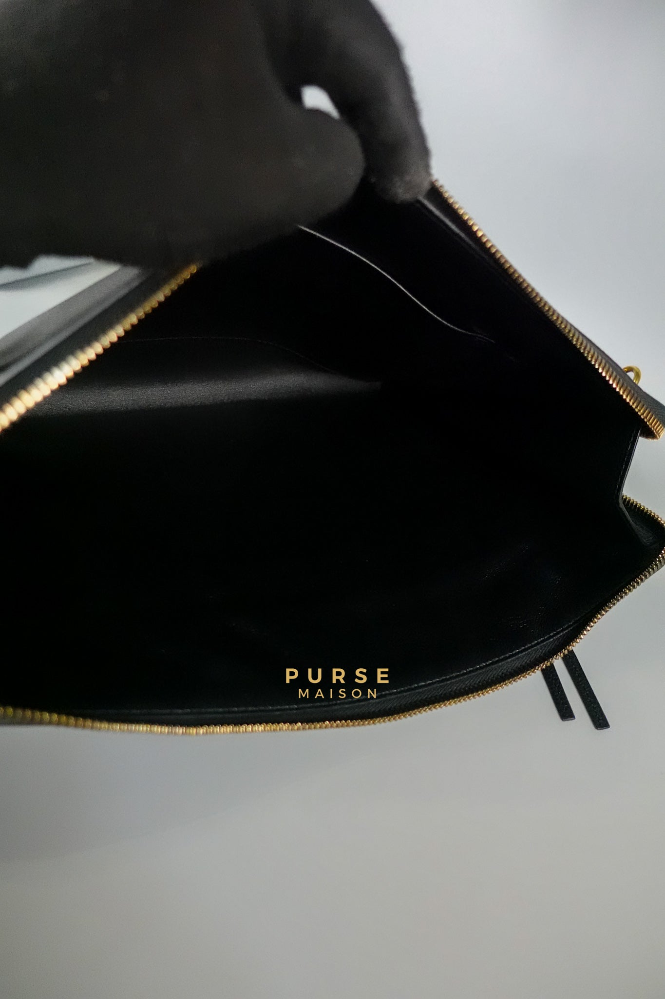 Neo Classic Zipper Large Clutch Bag | Purse Maison Luxury Bags Shop