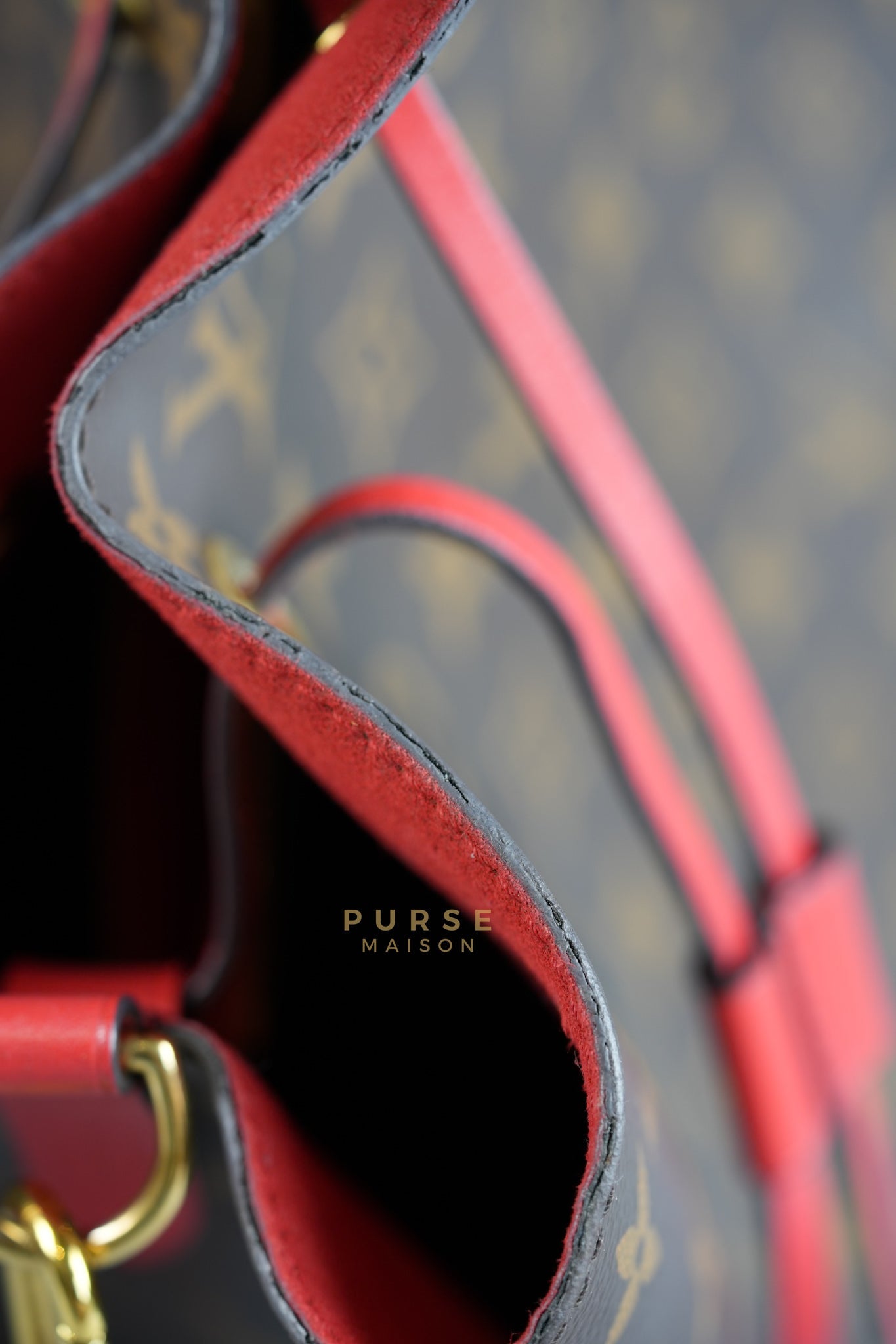 Neo Noe Coquelicot Monogram Canvas (Date Code: FK4179) | Purse Maison Luxury Bags Shop