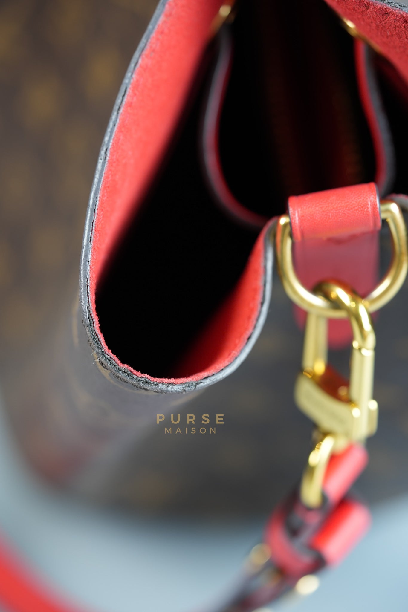 Neo Noe Coquelicot Monogram Canvas (Date Code: FK4179) | Purse Maison Luxury Bags Shop