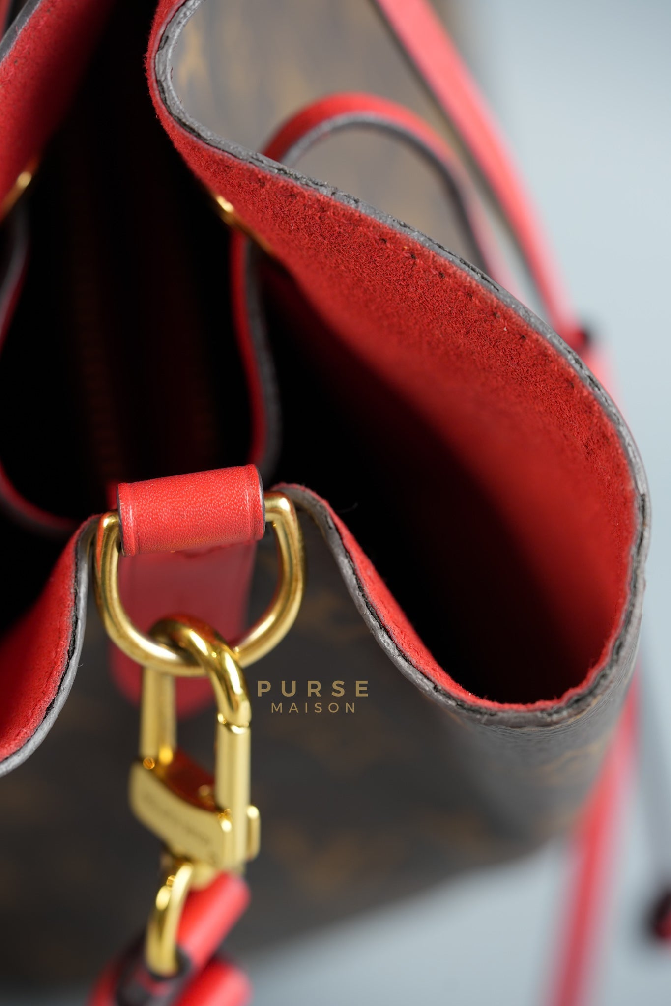 Neo Noe Coquelicot Monogram Canvas (Date Code: FK4179) | Purse Maison Luxury Bags Shop