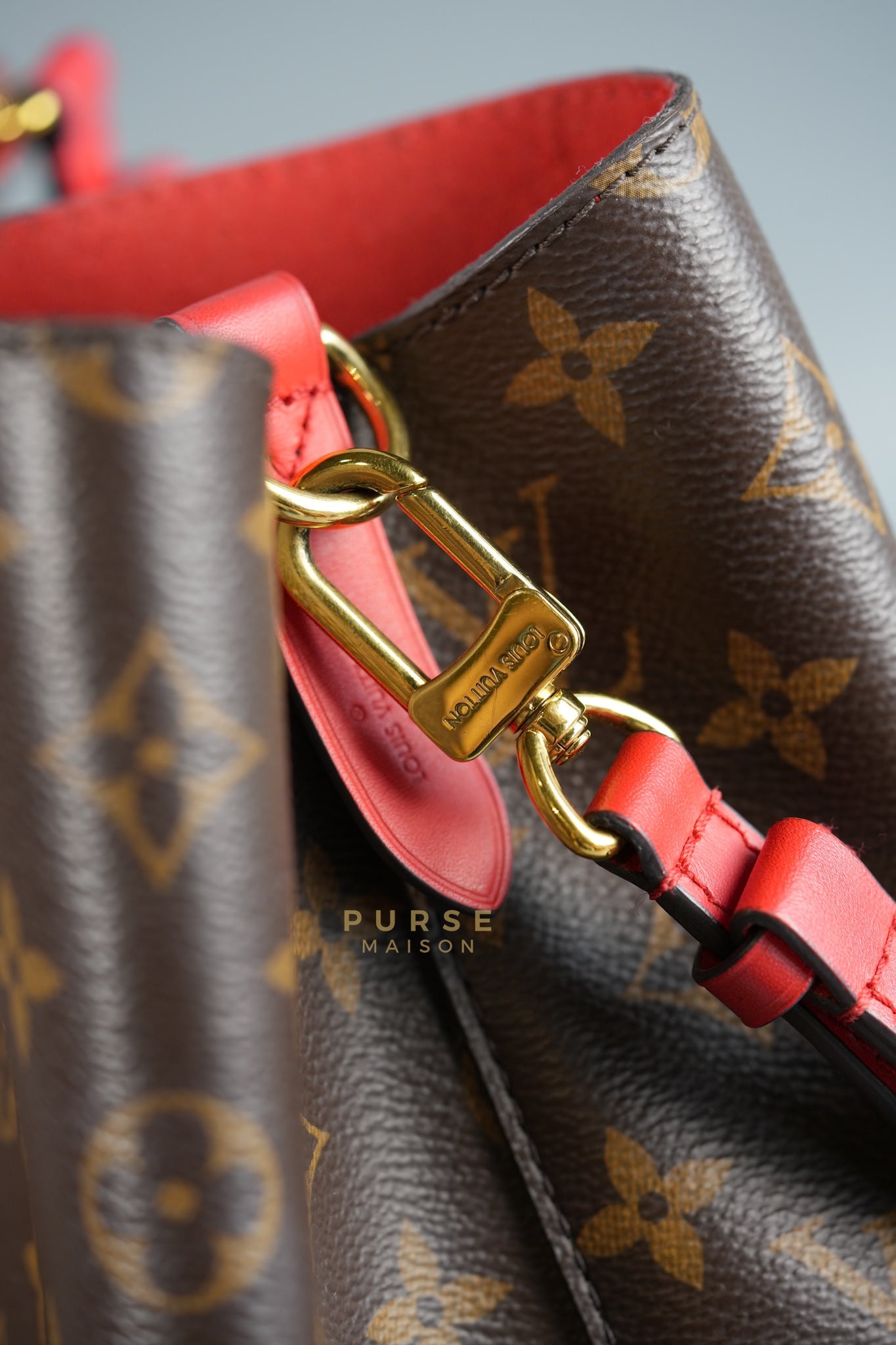 Neo Noe Coquelicot Monogram Canvas (Date Code: FK4179) | Purse Maison Luxury Bags Shop