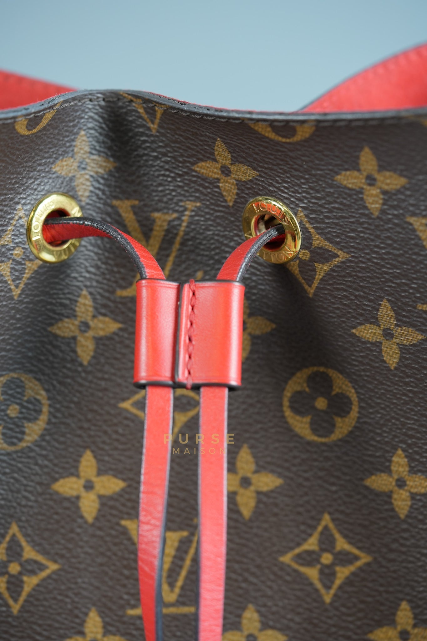 Neo Noe Coquelicot Monogram Canvas (Date Code: FK4179) | Purse Maison Luxury Bags Shop