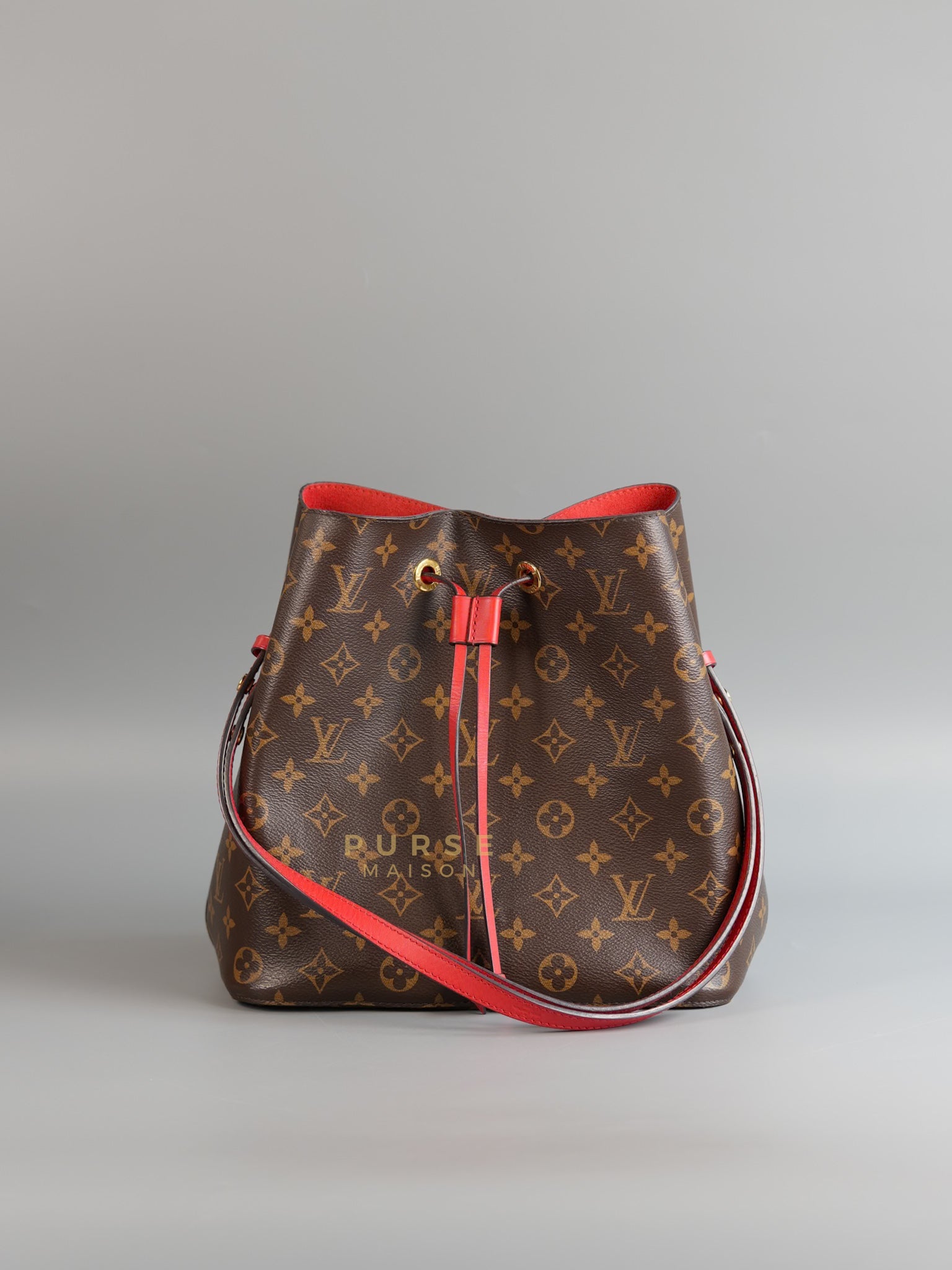 Neo Noe Coquelicot Monogram Canvas (Date Code: FK4179) | Purse Maison Luxury Bags Shop