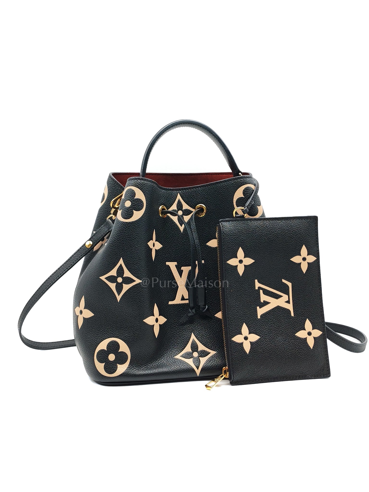 Neo Noe MM Bi-Color Monogram Empreinte Leather (Microchip) | Purse Maison Luxury Bags Shop