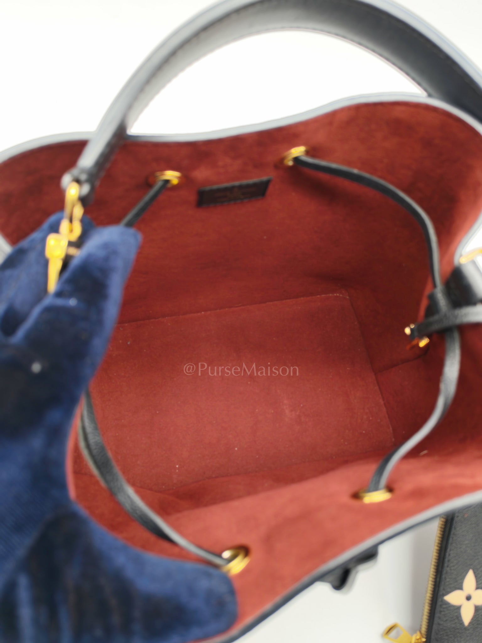 Neo Noe MM Bi-Color Monogram Empreinte Leather (Microchip) | Purse Maison Luxury Bags Shop