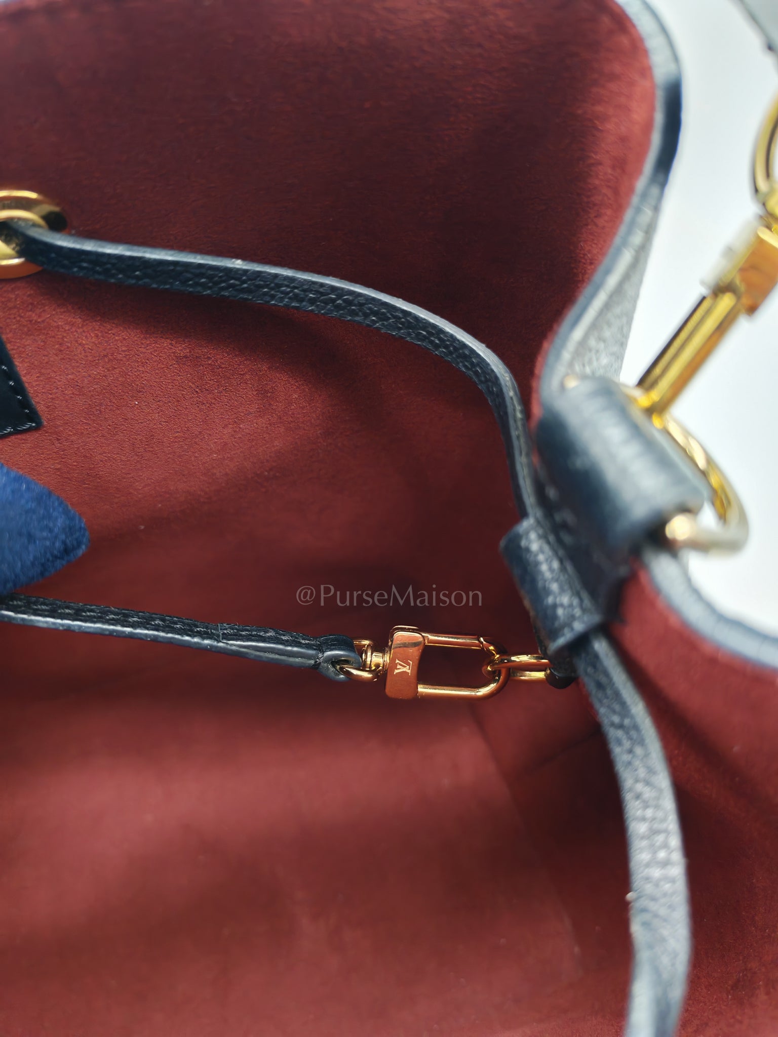 Neo Noe MM Bi-Color Monogram Empreinte Leather (Microchip) | Purse Maison Luxury Bags Shop