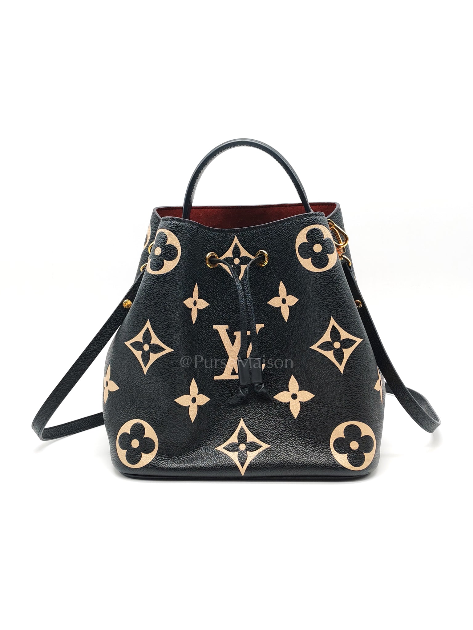 Neo Noe MM Bi-Color Monogram Empreinte Leather (Microchip) | Purse Maison Luxury Bags Shop