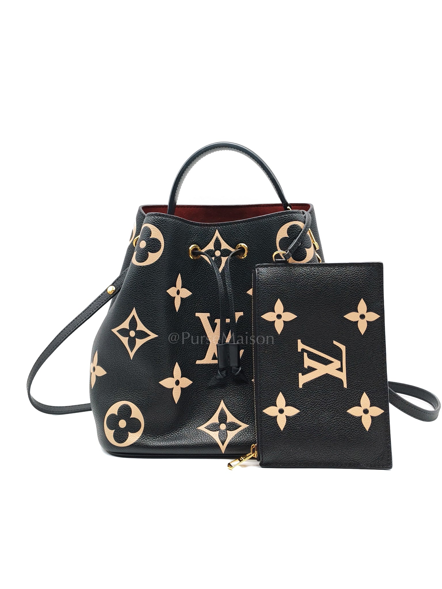 Neo Noe MM Bi-Color Monogram Empreinte Leather (Microchip) | Purse Maison Luxury Bags Shop