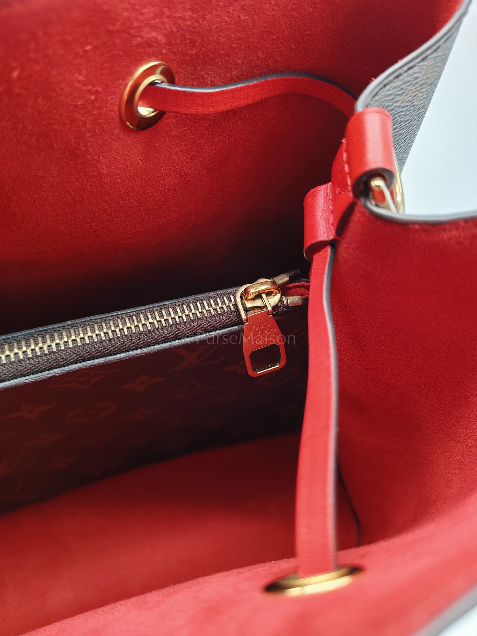 Neo Noe MM in Monogram Coquelicot Bucket Bag (Date Coce: SD2149) | Purse Maison Luxury Bags Shop