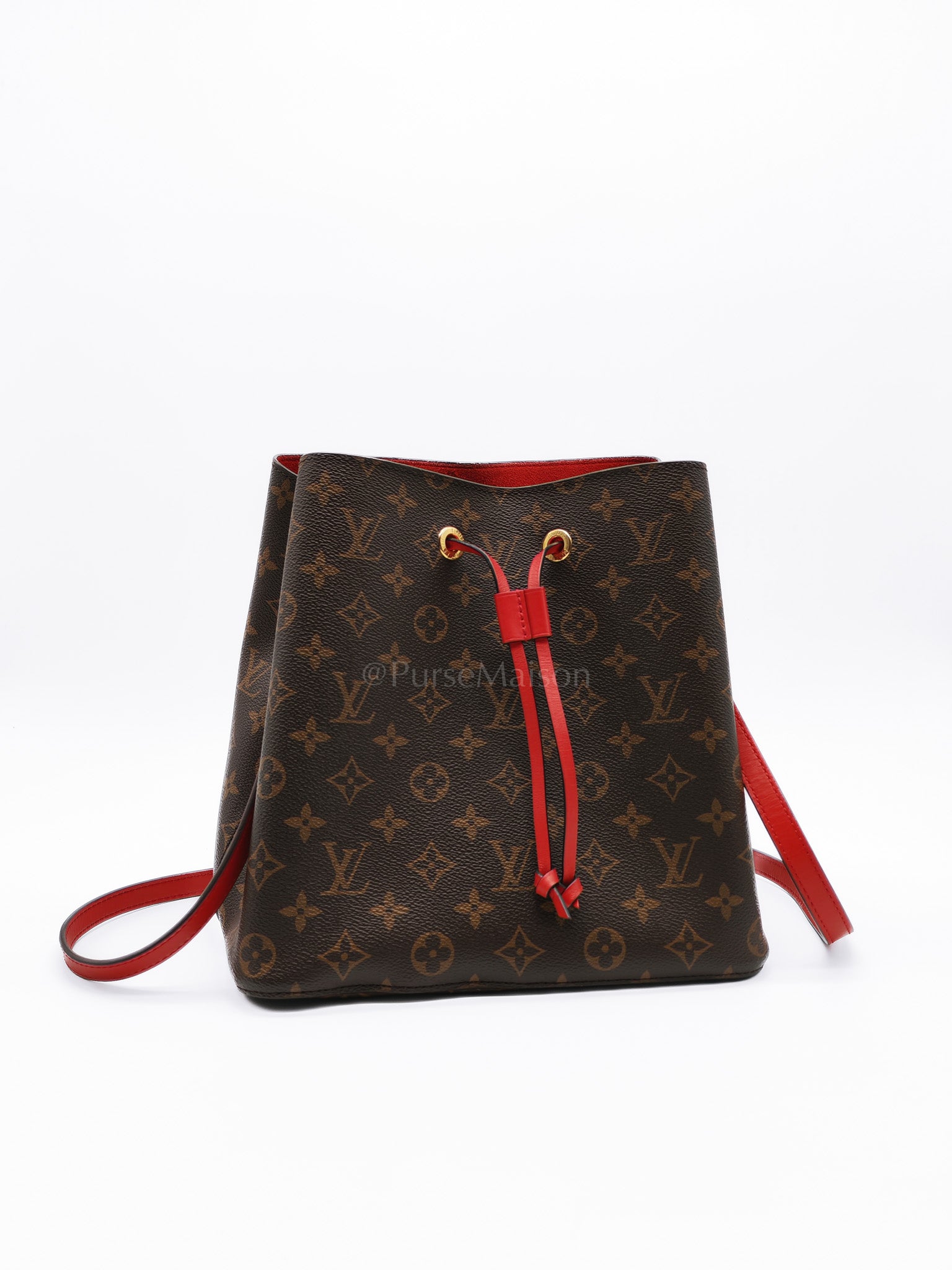 Neo Noe MM in Monogram Coquelicot Bucket Bag (Date Coce: SD2149) | Purse Maison Luxury Bags Shop