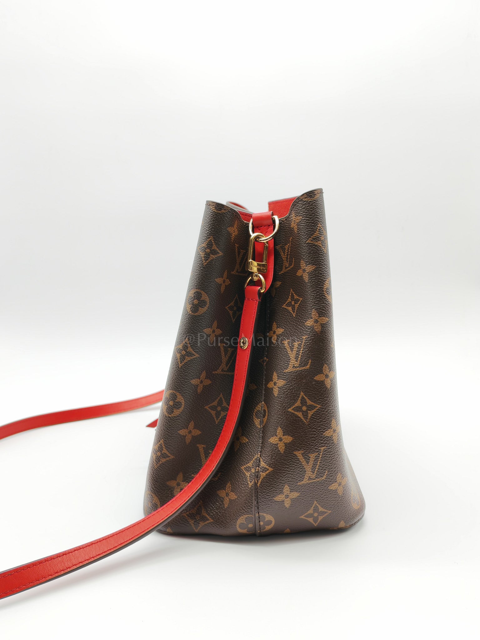 Neo Noe MM in Monogram Coquelicot Bucket Bag (Date Coce: SD2149) | Purse Maison Luxury Bags Shop