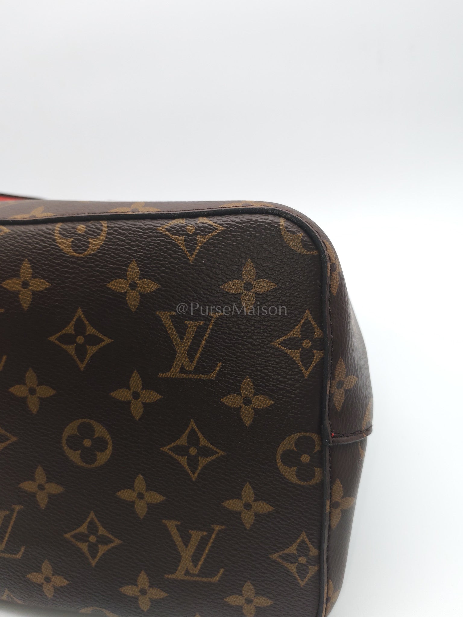 Neo Noe MM in Monogram Coquelicot Bucket Bag (Date Code: SR3167) | Purse Maison Luxury Bags Shop