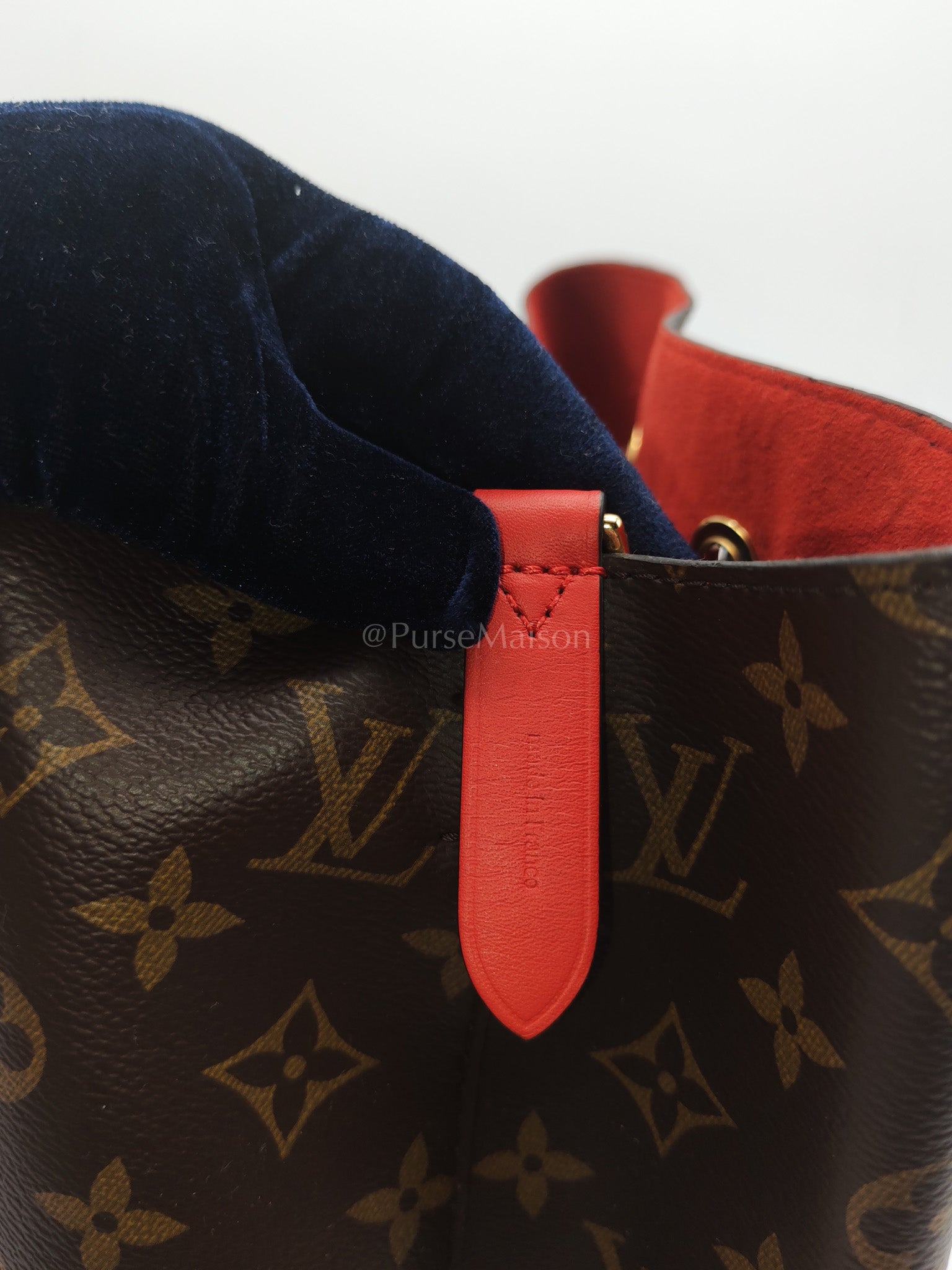 Neo Noe MM in Monogram Coquelicot Bucket Bag (Date Code: SR3167) | Purse Maison Luxury Bags Shop