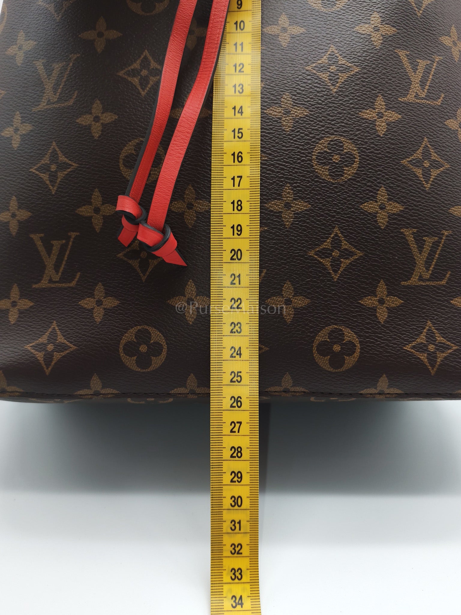 Neo Noe MM in Monogram Coquelicot Bucket Bag (Date Code: SR3167) | Purse Maison Luxury Bags Shop