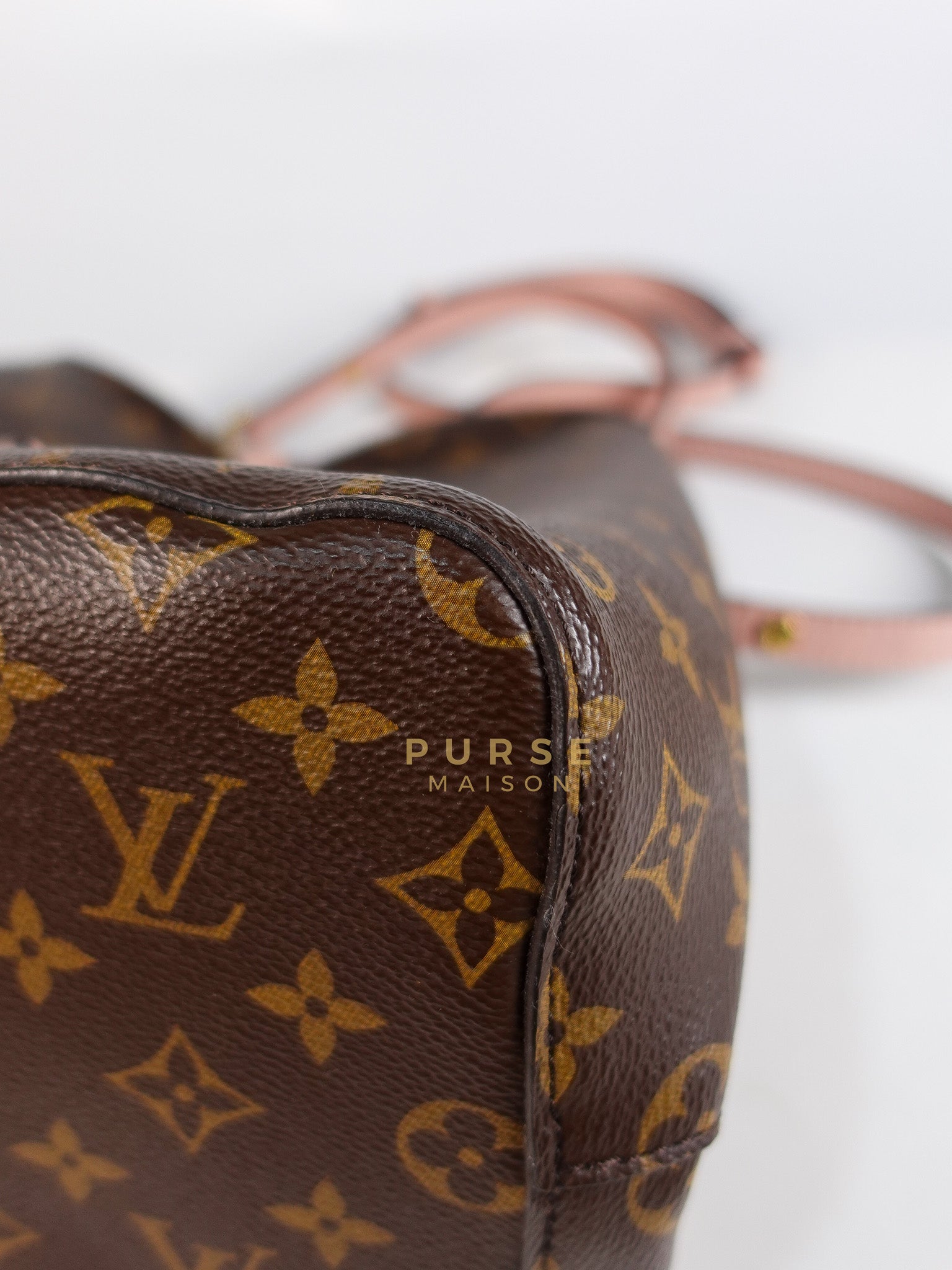 Neo Noe MM in Rose Poudre Monogram Canvas (Date Code: MI1157) | Purse Maison Luxury Bags Shop
