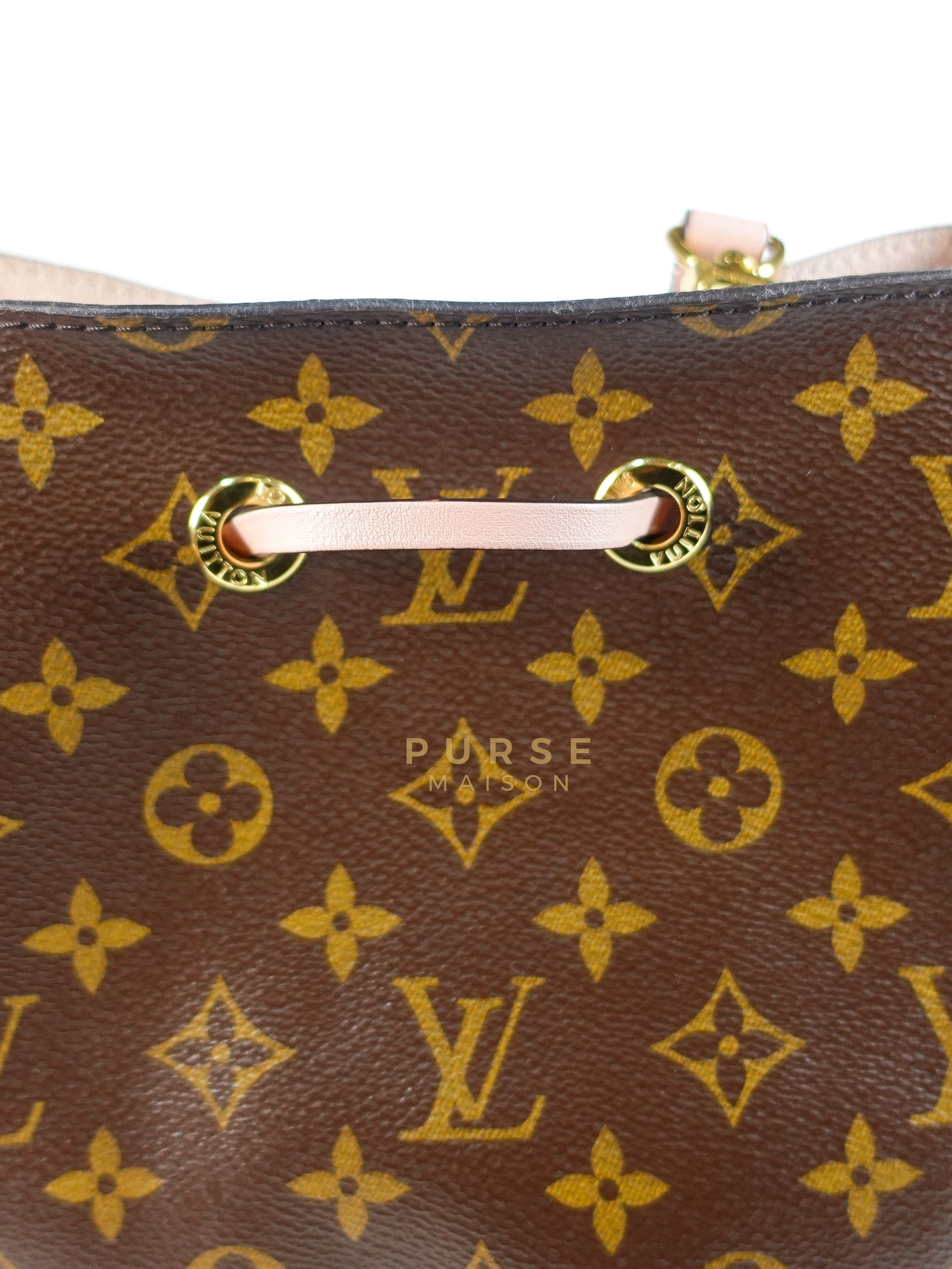 Neo Noe MM in Rose Poudre Monogram Canvas (Date Code: MI1157) | Purse Maison Luxury Bags Shop