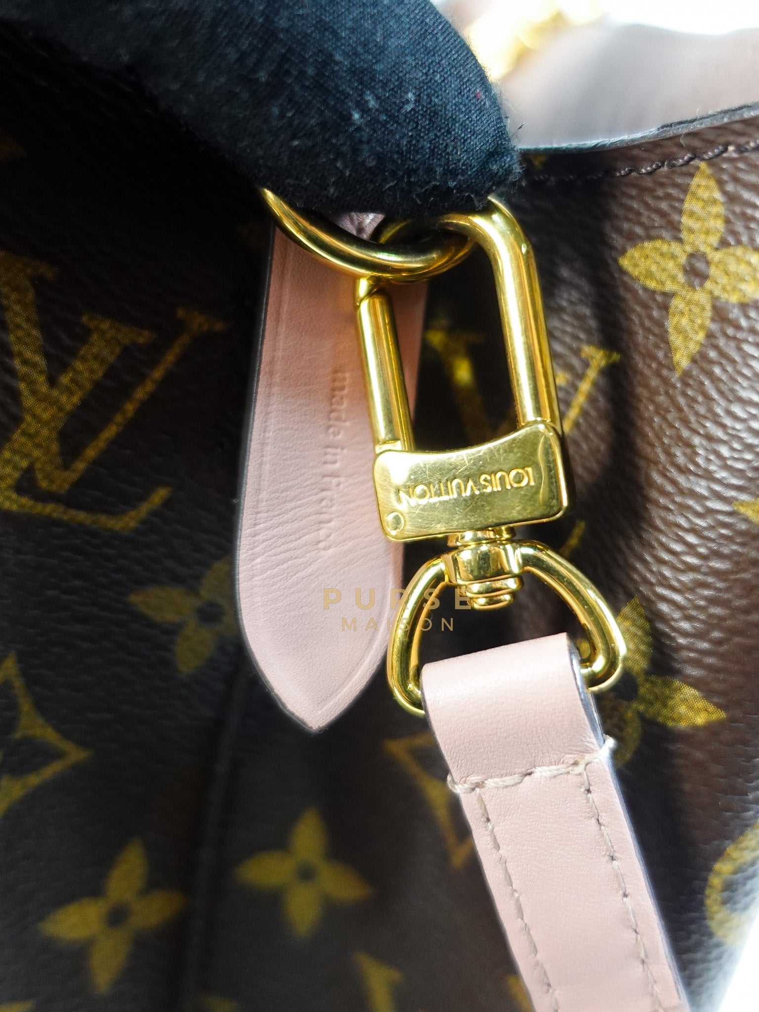 Neo Noe MM in Rose Poudre Monogram Canvas (Date Code: MI1157) | Purse Maison Luxury Bags Shop