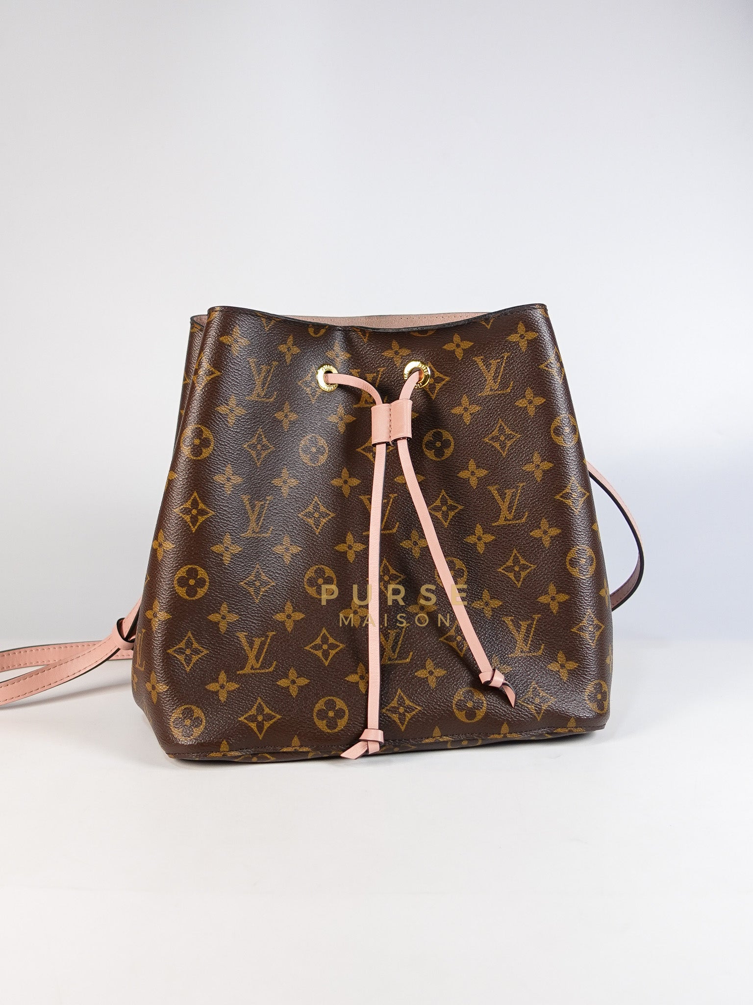 Neo Noe MM in Rose Poudre Monogram Canvas (Date Code: MI1157) | Purse Maison Luxury Bags Shop