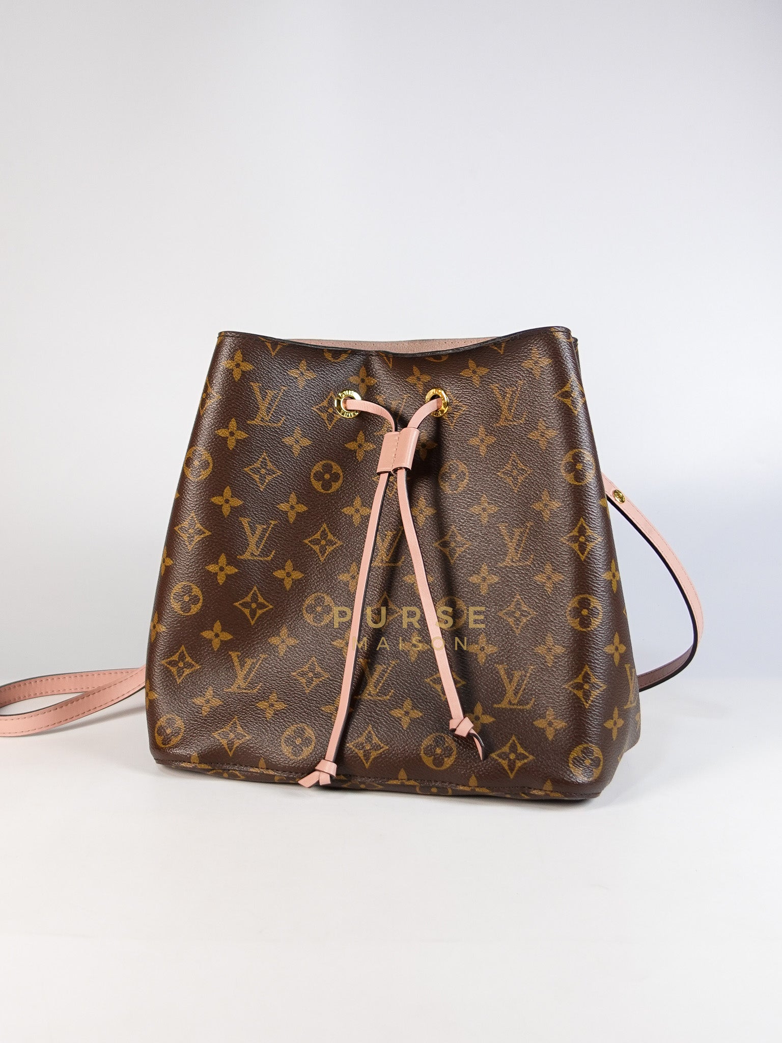 Neo Noe MM in Rose Poudre Monogram Canvas (Date Code: MI1157) | Purse Maison Luxury Bags Shop
