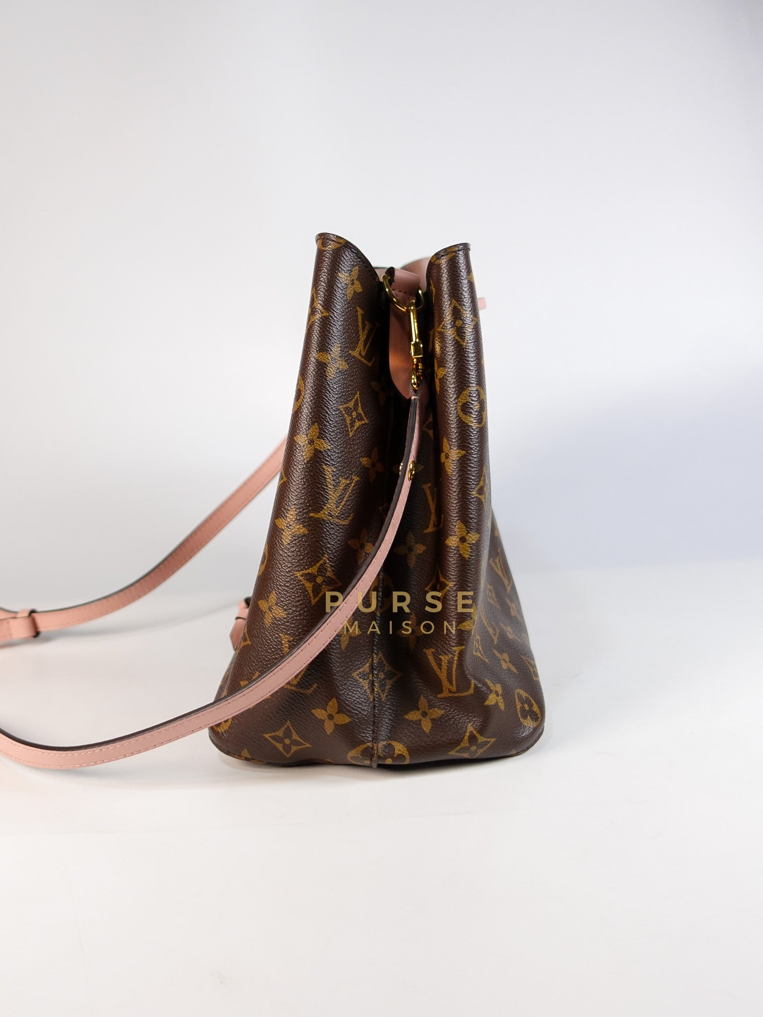 Neo Noe MM in Rose Poudre Monogram Canvas (Date Code: MI1157) | Purse Maison Luxury Bags Shop