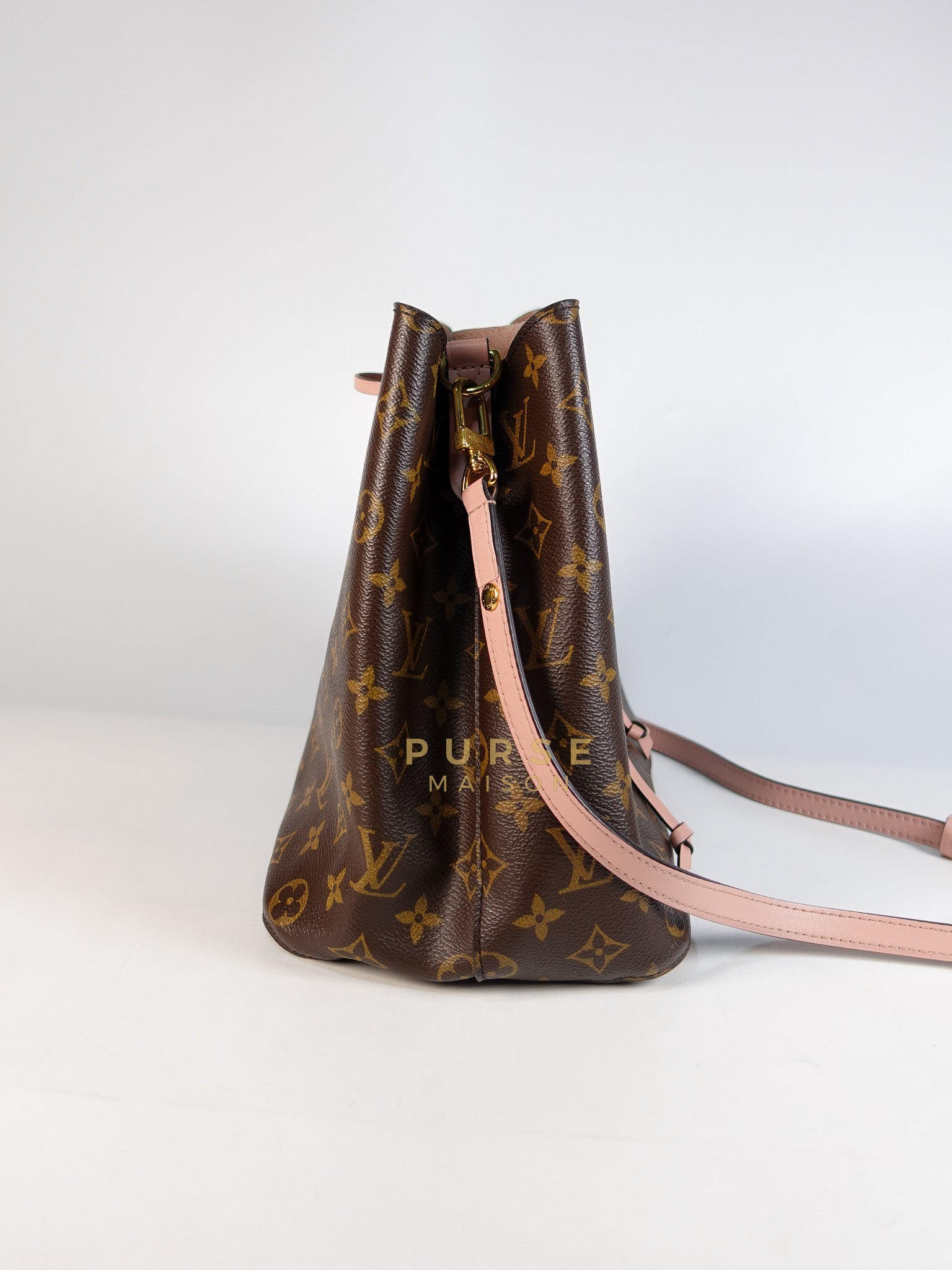Neo Noe MM in Rose Poudre Monogram Canvas (Date Code: MI1157) | Purse Maison Luxury Bags Shop