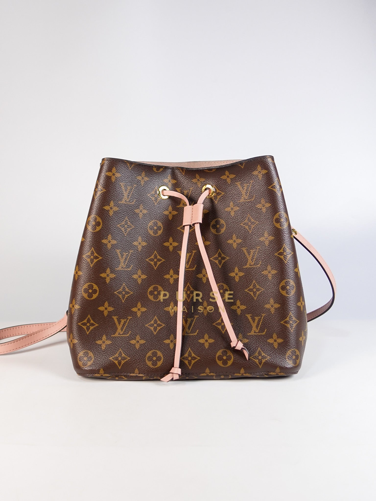 Neo Noe MM in Rose Poudre Monogram Canvas (Date Code: MI1157) | Purse Maison Luxury Bags Shop