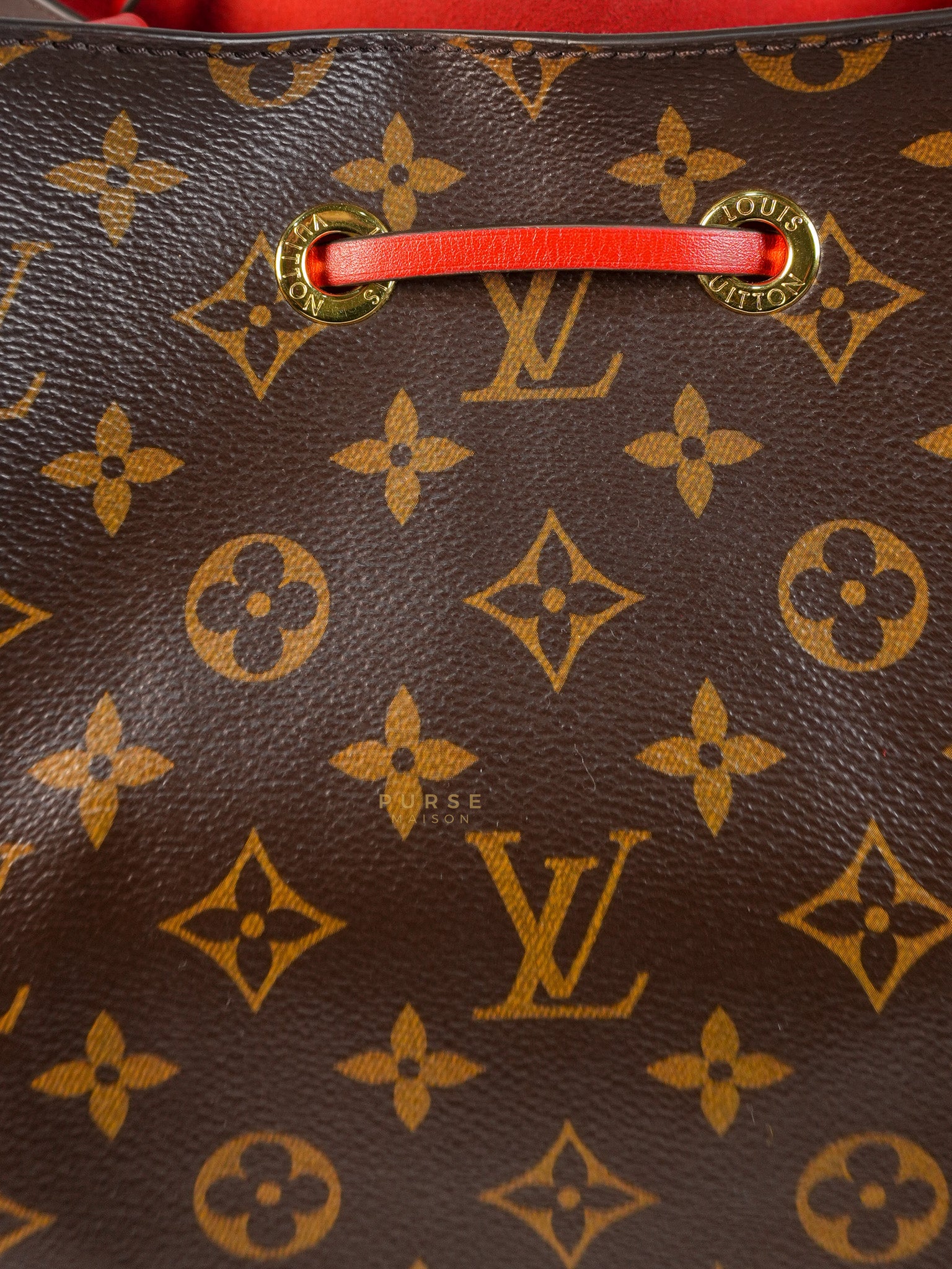Neo Noe MM Monogram Canvas Red Interior (Date Code: NZ1158) | Purse Maison Luxury Bags Shop