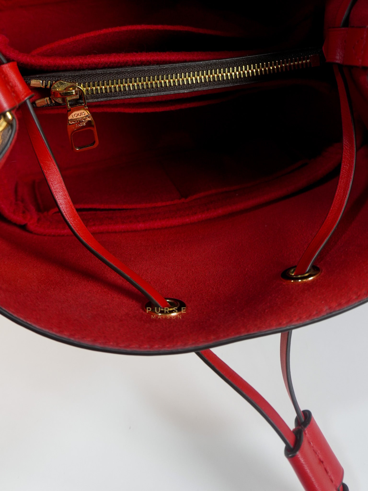 Neo Noe MM Monogram Canvas Red Interior (Date Code: NZ1158) | Purse Maison Luxury Bags Shop