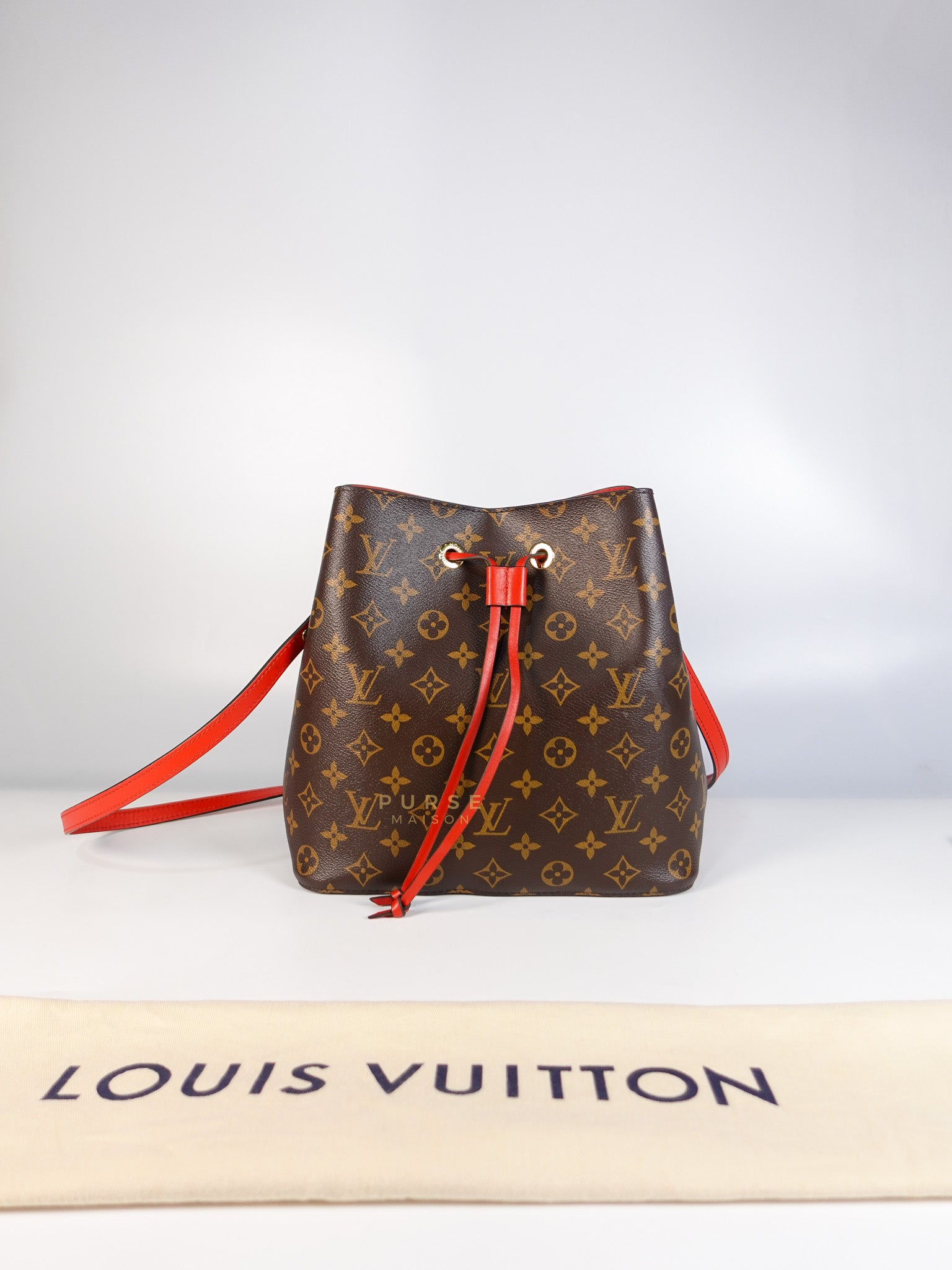 Neo Noe MM Monogram Canvas Red Interior (Date Code: NZ1158) | Purse Maison Luxury Bags Shop