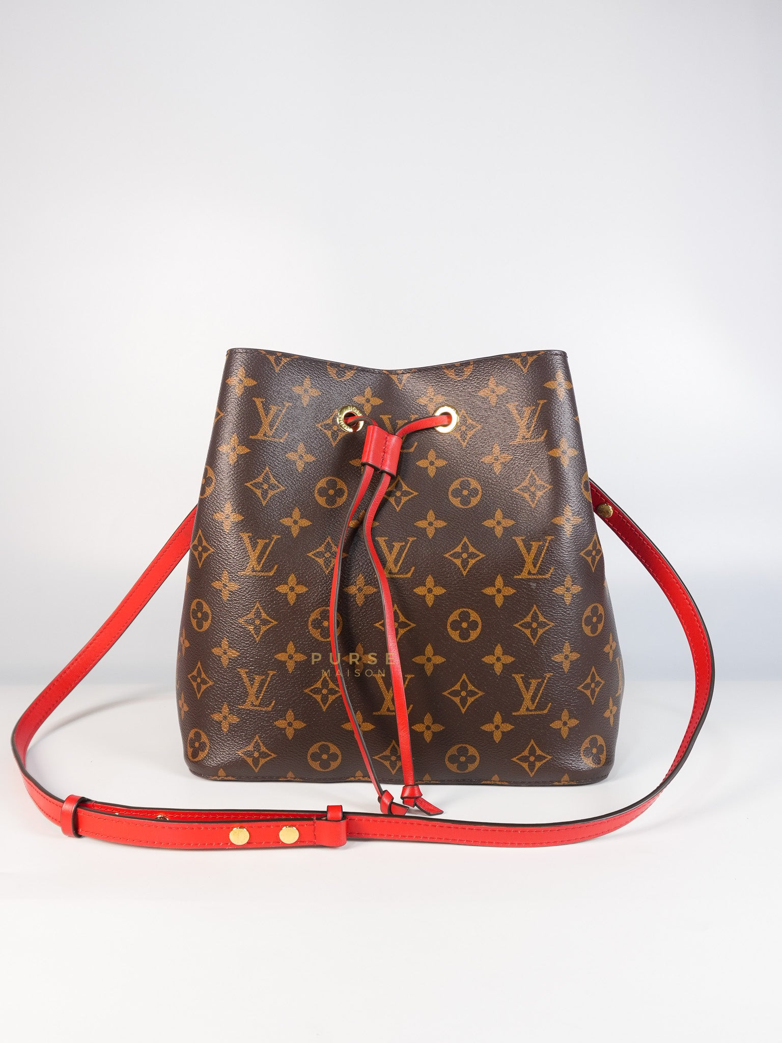 Neo Noe MM Monogram Canvas Red Interior (Date Code: NZ1158) | Purse Maison Luxury Bags Shop