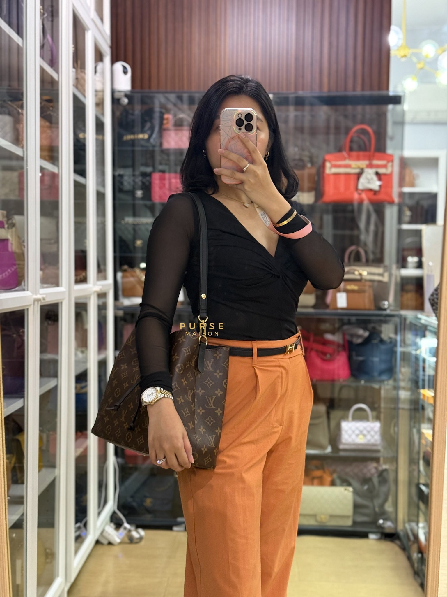 Neo Noe Monogram Canvas Noir (Microchip) | Purse Maison Luxury Bags Shop