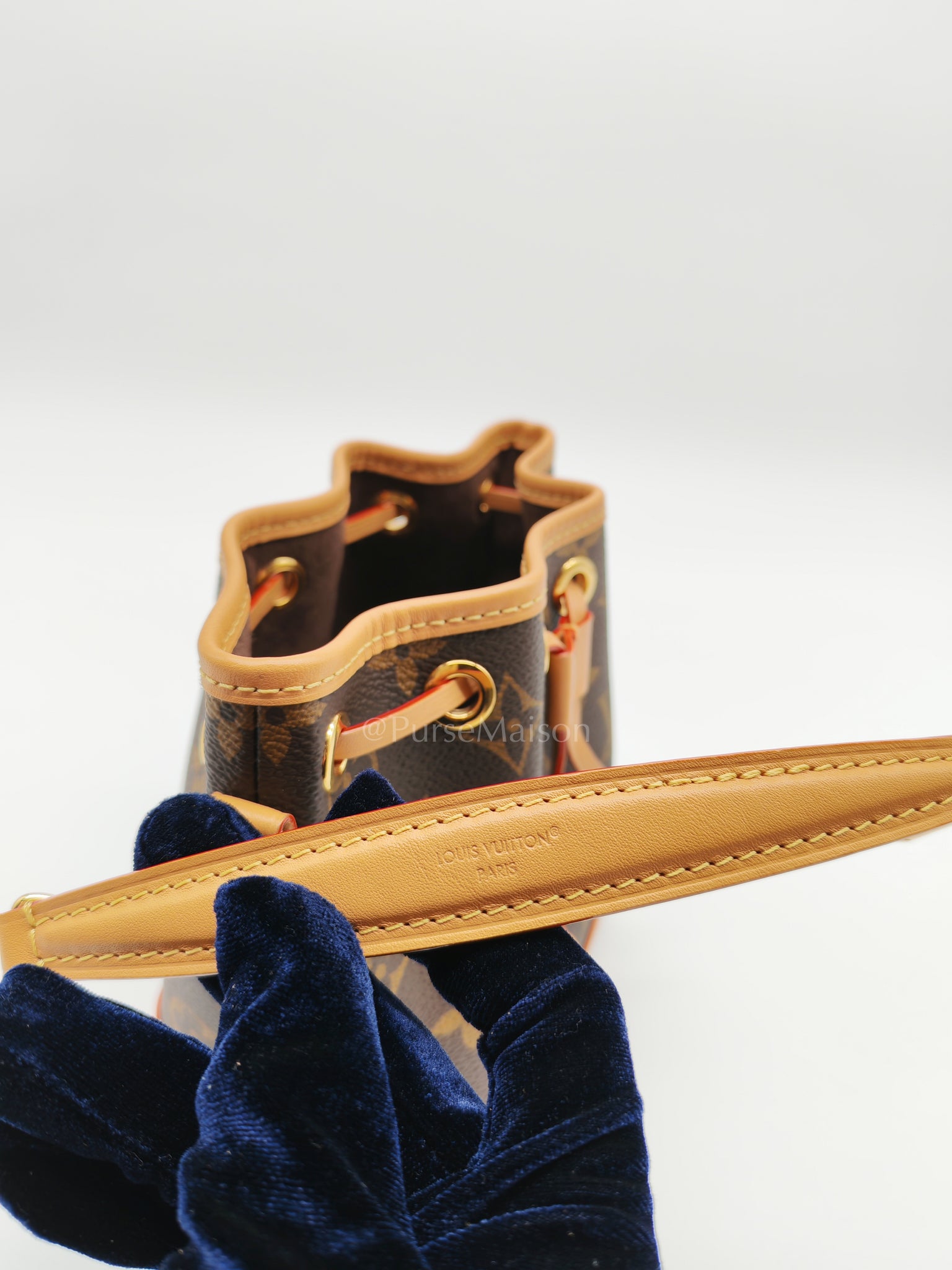 Neo Noe Nano in Monogram Canvas Bucket Bag (Microchip) | Purse Maison Luxury Bags Shop