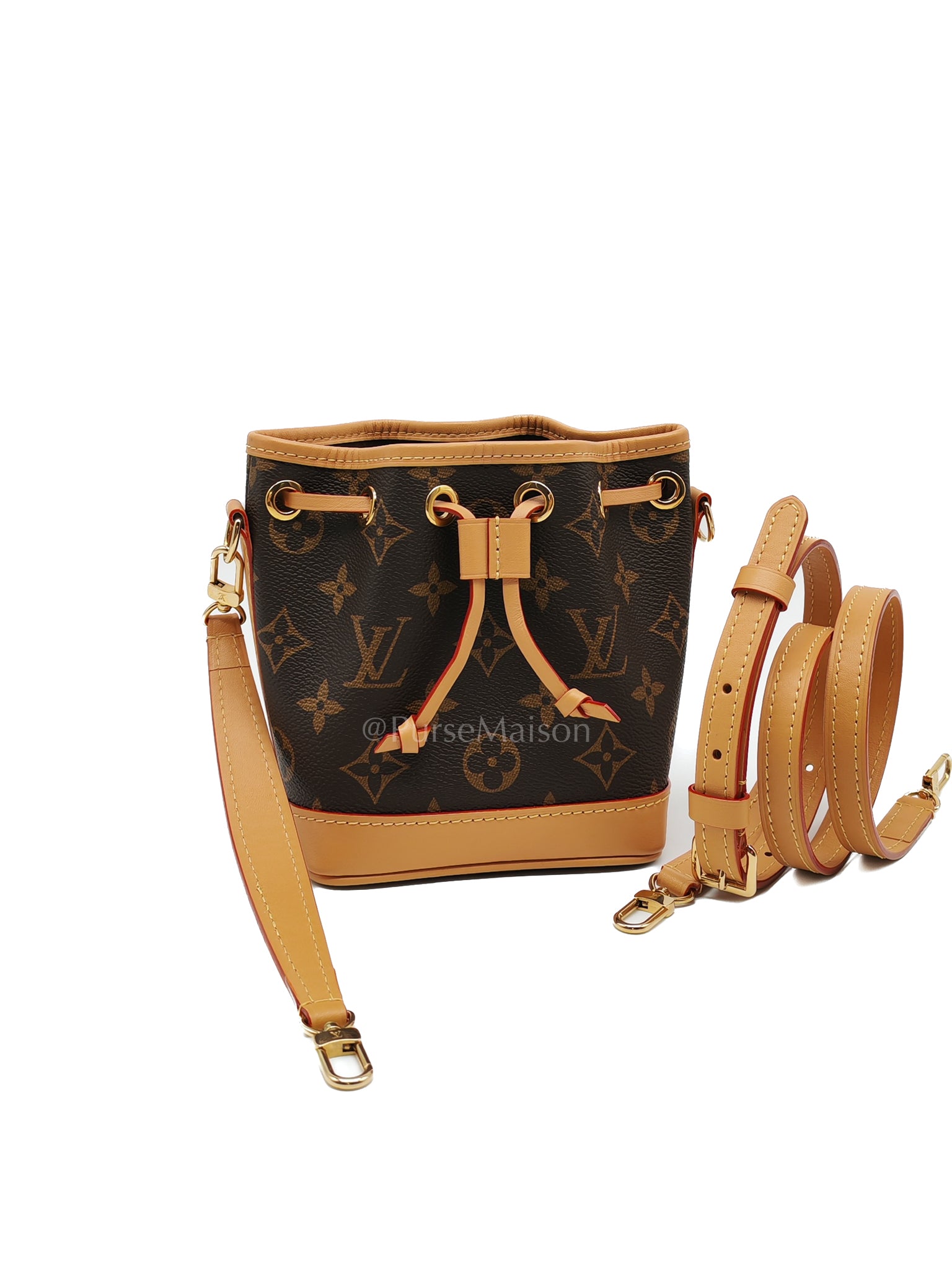 Neo Noe Nano in Monogram Canvas Bucket Bag (Microchip) | Purse Maison Luxury Bags Shop