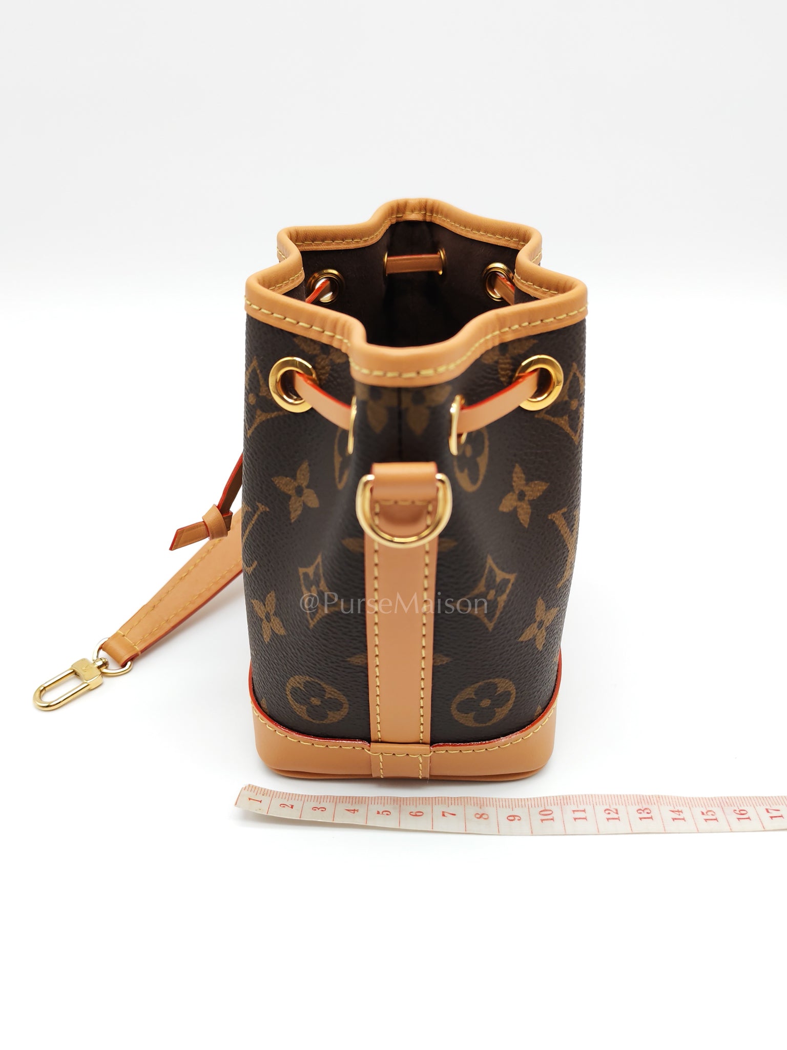 Neo Noe Nano in Monogram Canvas Bucket Bag (Microchip) | Purse Maison Luxury Bags Shop