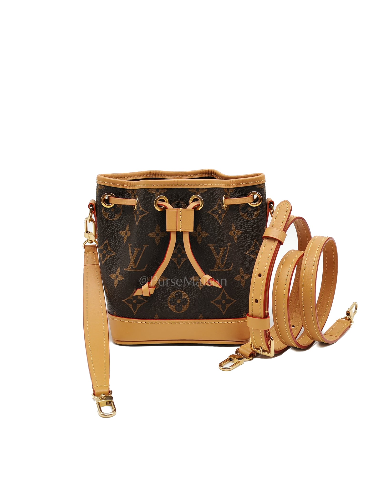 Neo Noe Nano in Monogram Canvas Bucket Bag (Microchip) | Purse Maison Luxury Bags Shop