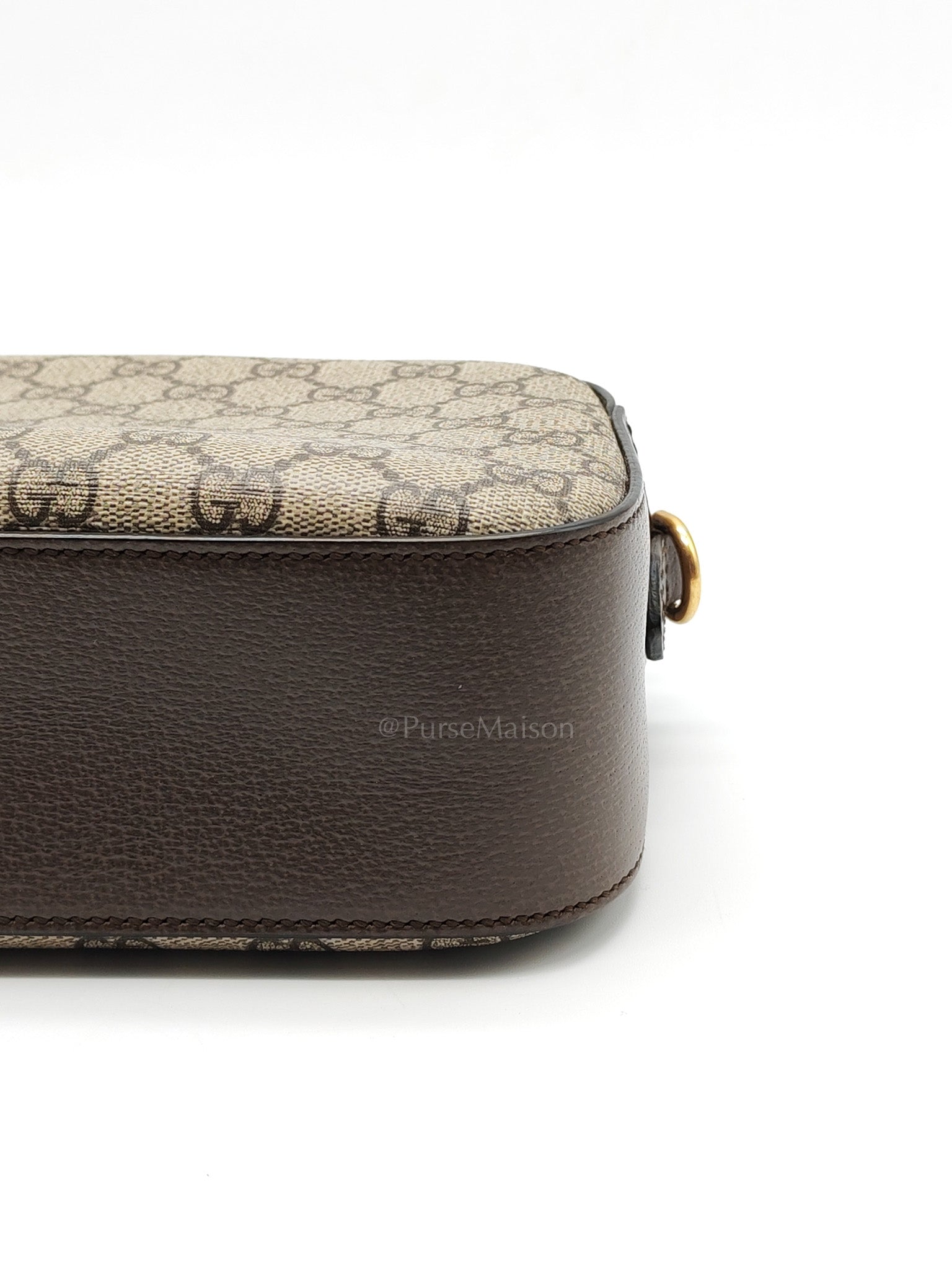 Neo Vintage Camera Bag in Brown GG Supreme Canvas with Tiger Head Logo & Gold Hardware | Purse Maison Luxury Bags Shop