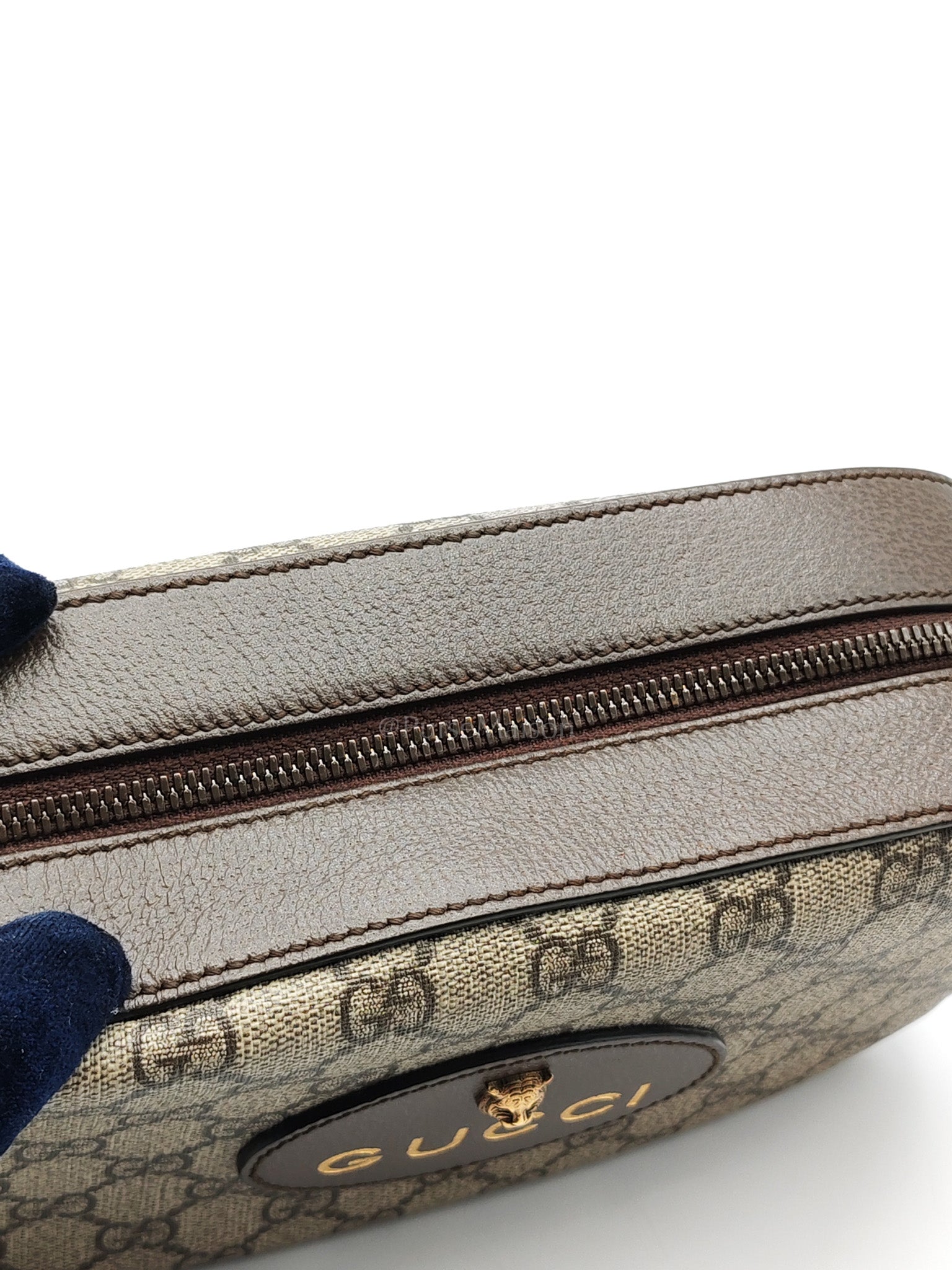 Neo Vintage Camera Bag in Brown GG Supreme Canvas with Tiger Head Logo & Gold Hardware | Purse Maison Luxury Bags Shop