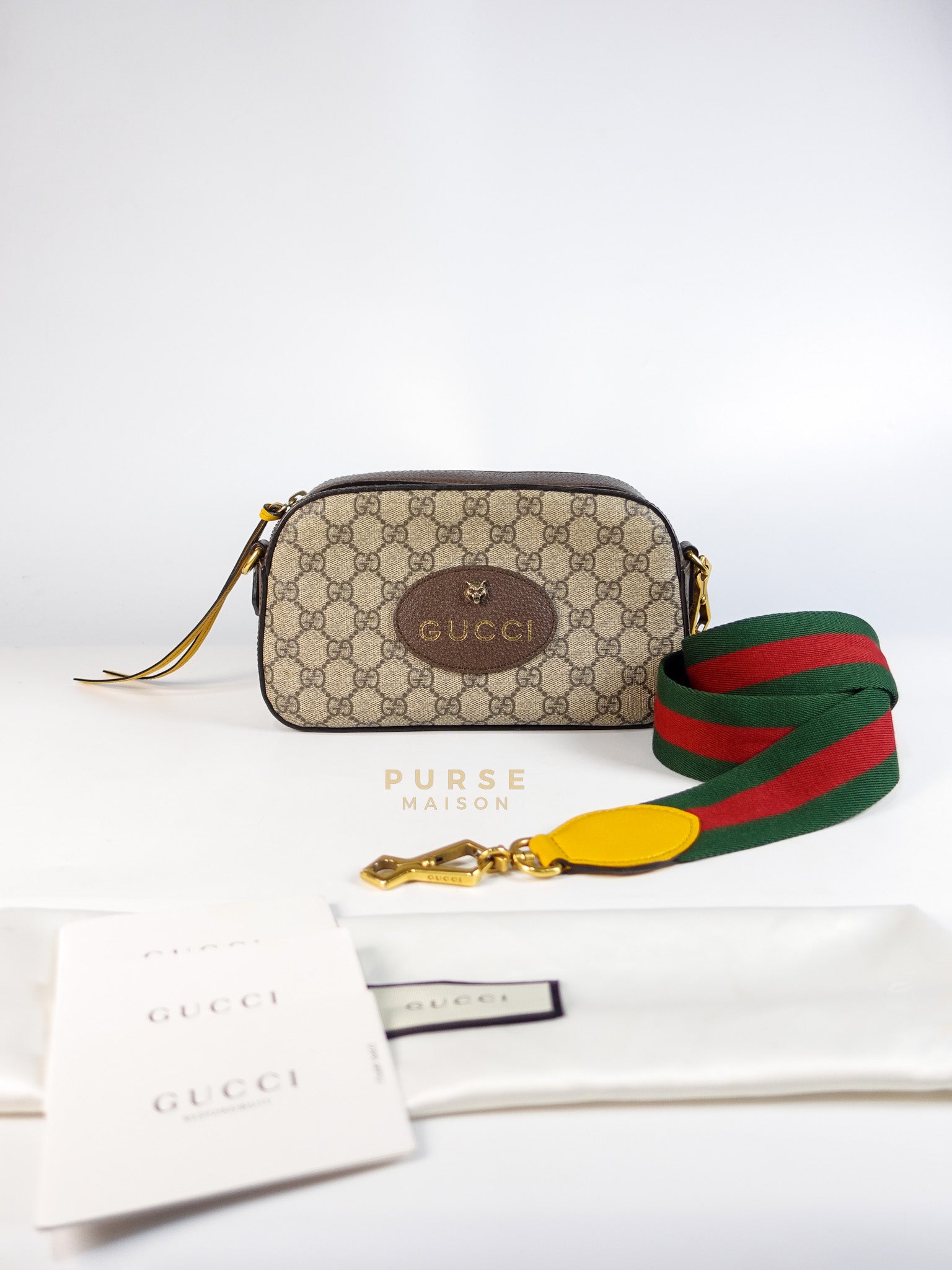 Neo Vintage Coated Canvas Camera Bag | Purse Maison Luxury Bags Shop