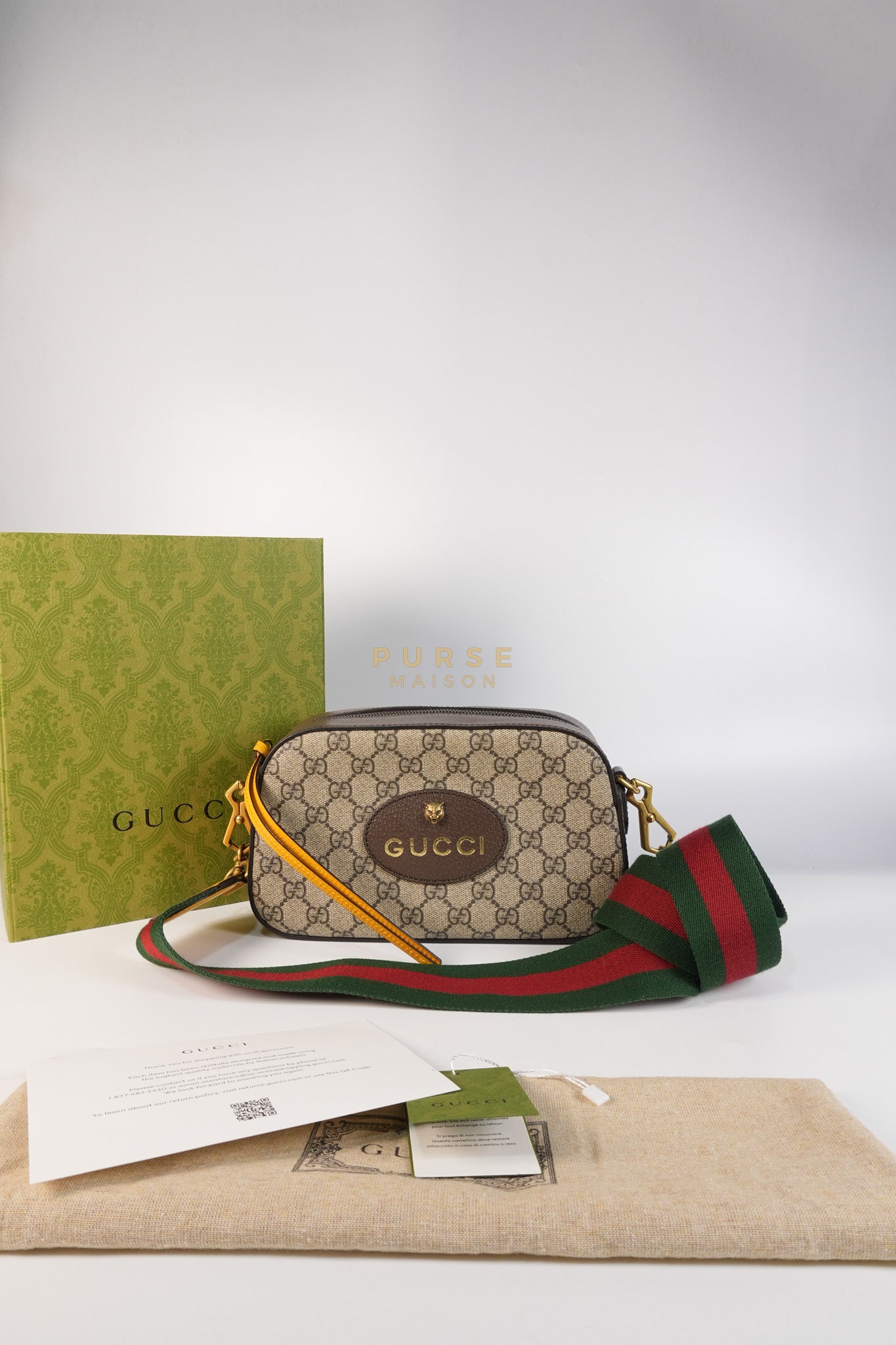 Neo Vintage Metallic Tiger Camera Bag in Supreme Monogram Canvas | Purse Maison Luxury Bags Shop