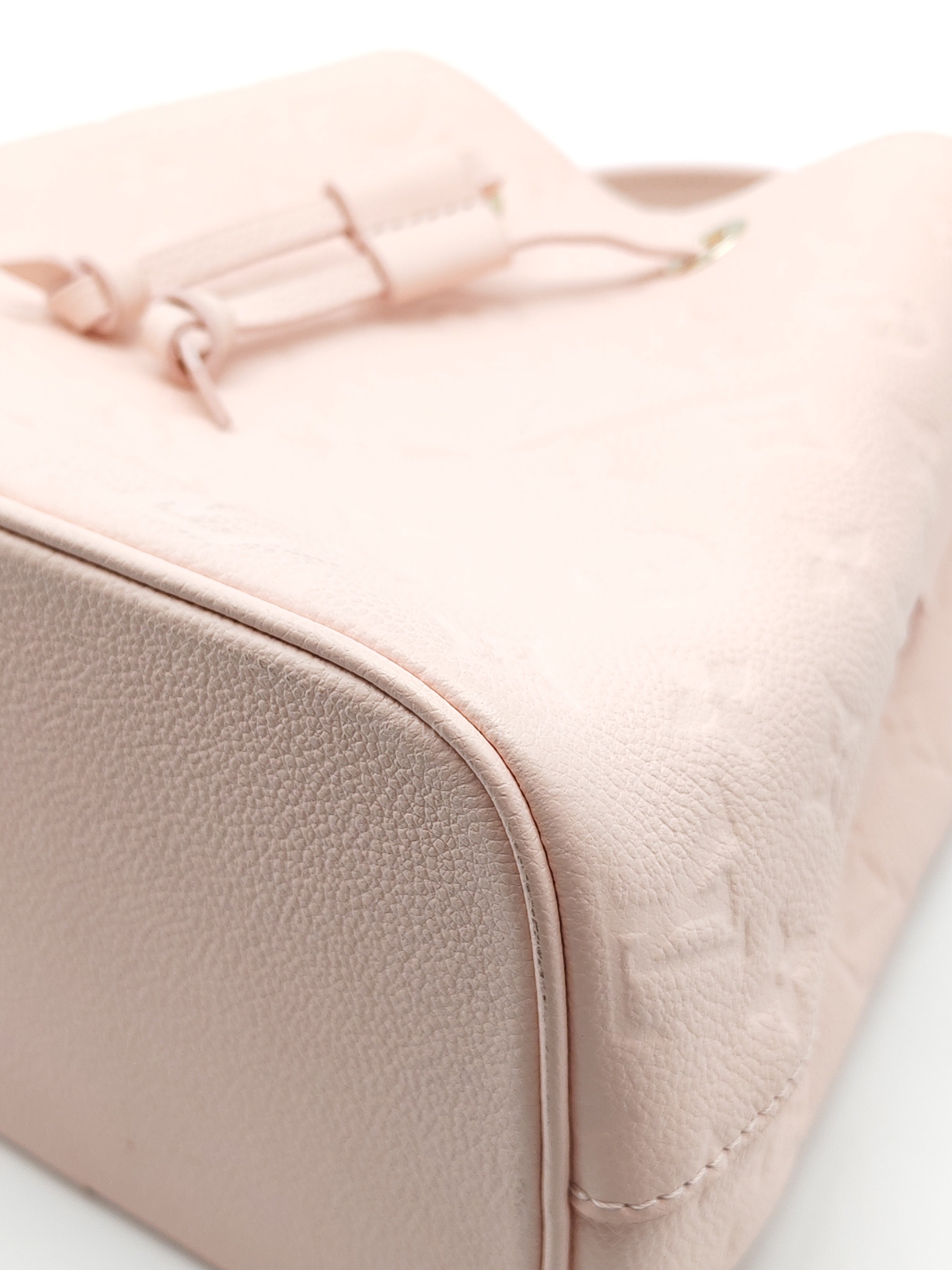 NeoNoe BB in Opal Pink Monogram Empriente Leather & Light Gold Hardware Microchip | Purse Maison Luxury Bags Shop